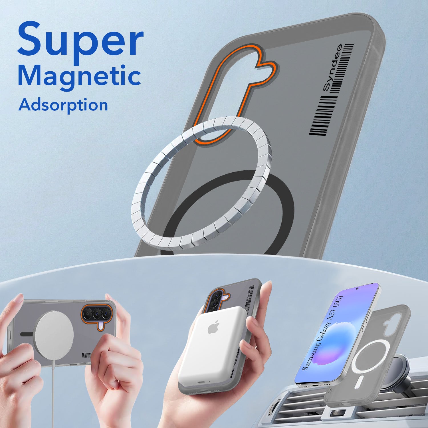 For Samsung Galaxy A57 5G Back Cover Case (Soft Touch | Camera Bump Protection | MagSafe Compatible | Matte Finish)