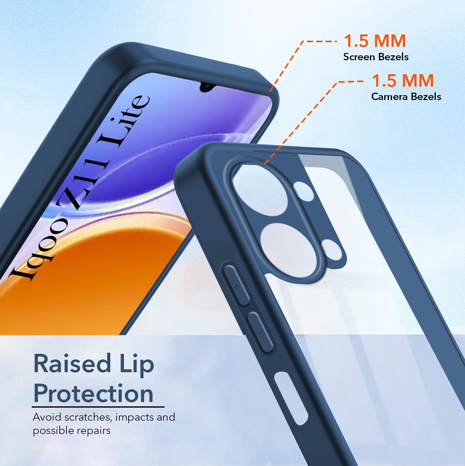 For Vivo iQOO Z11 Lite Back Cover Case Ultra-Hybrid (Lifetime Anti Yellow | Anti Scratch | Crystal Clear Shockproof)