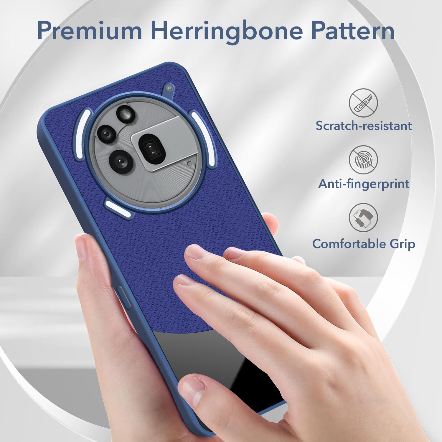 For Nothing Phone 3A Pro 5G Silicone Finish Back Cover Case (Premium Minimalist Professional Feel | Camera Protection Bump)