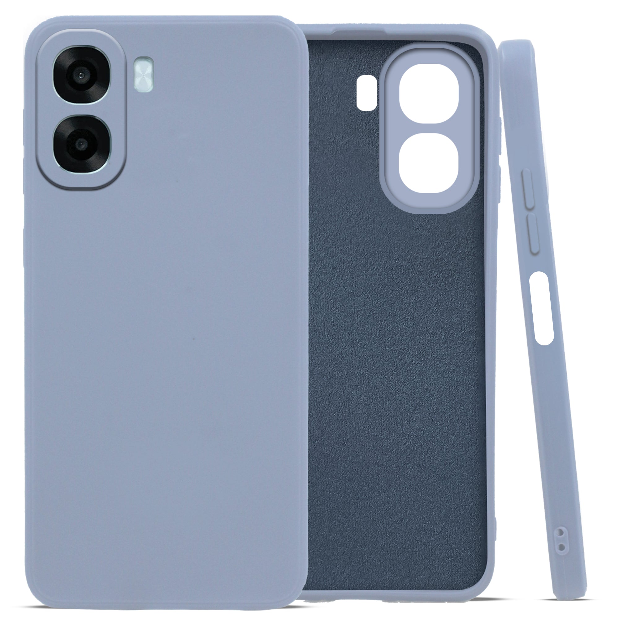 For Oppo A6X | Oppo A6S Back Cover Case (Matte Finish Silicone with Inside Fiber cloth)