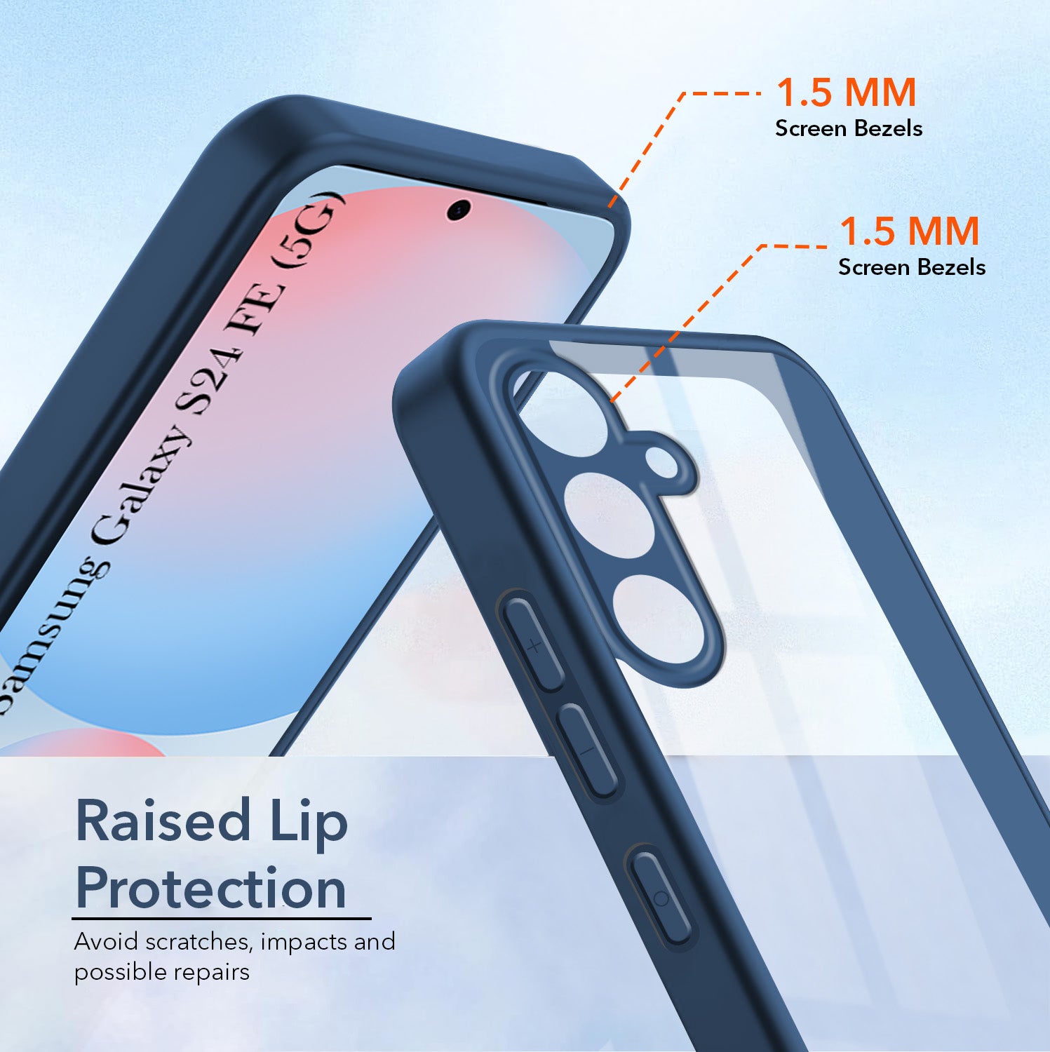 For Samsung Galaxy S24 FE Ultra-Hybrid Back Cover Case (Lifetime Anti Yellow | Anti Scratch | Crystal Clear Shockproof)