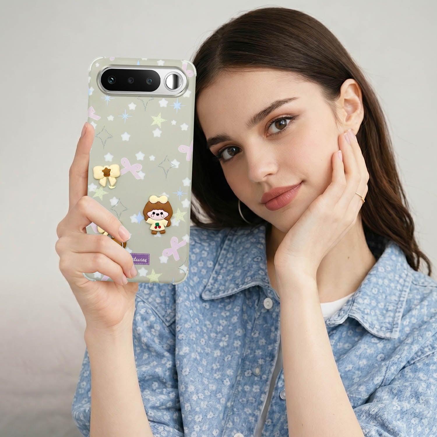 For Realme 16 Back Cover Case (3D Cute Cartoons | Hard Back Side Soft | Matte Premium Finish | HD Printing)
