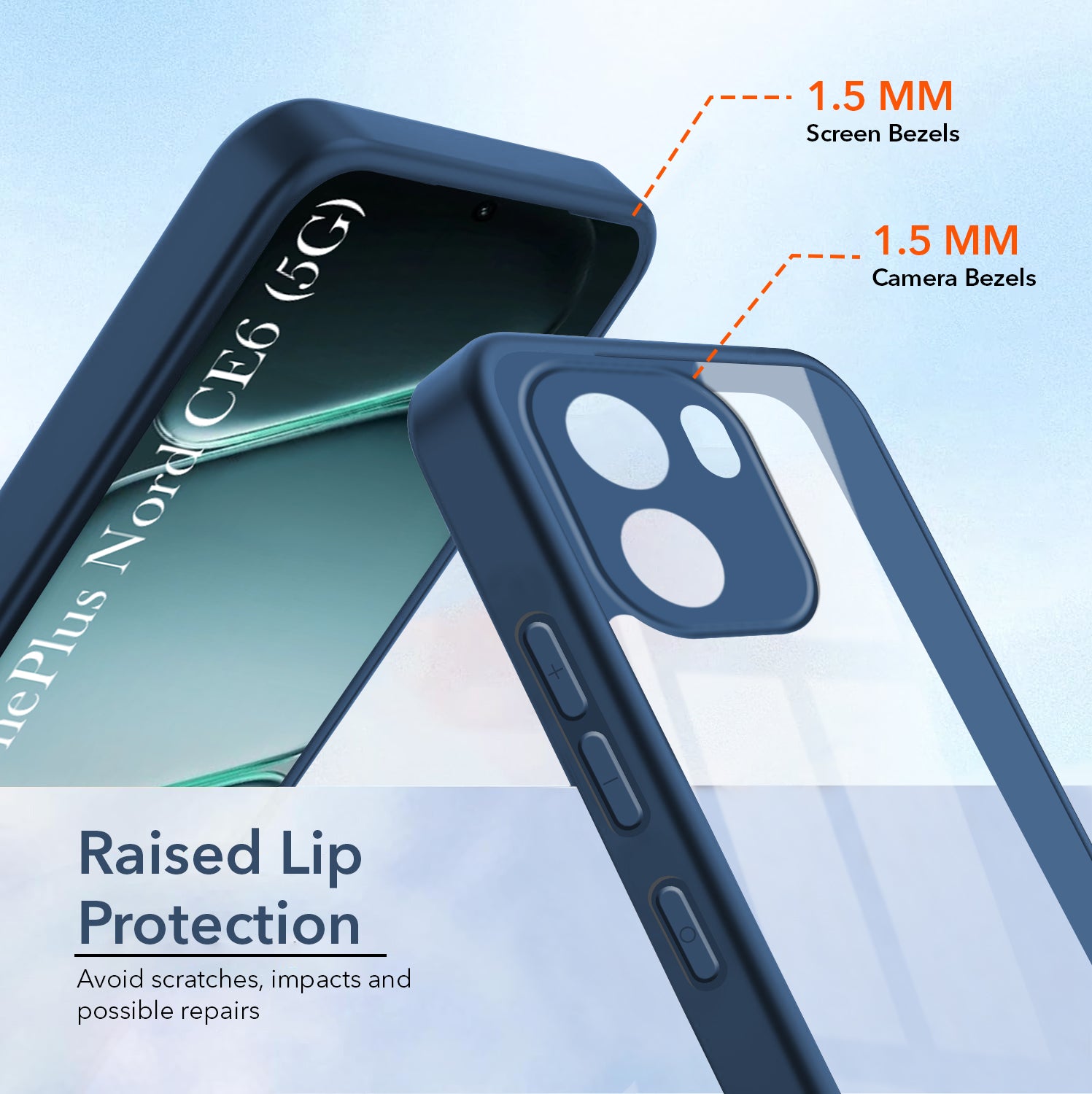 For Oneplus Nord CE 6 Back Cover Case Ultra-Hybrid (Lifetime Anti Yellow | Anti Scratch | Crystal Clear Shockproof)