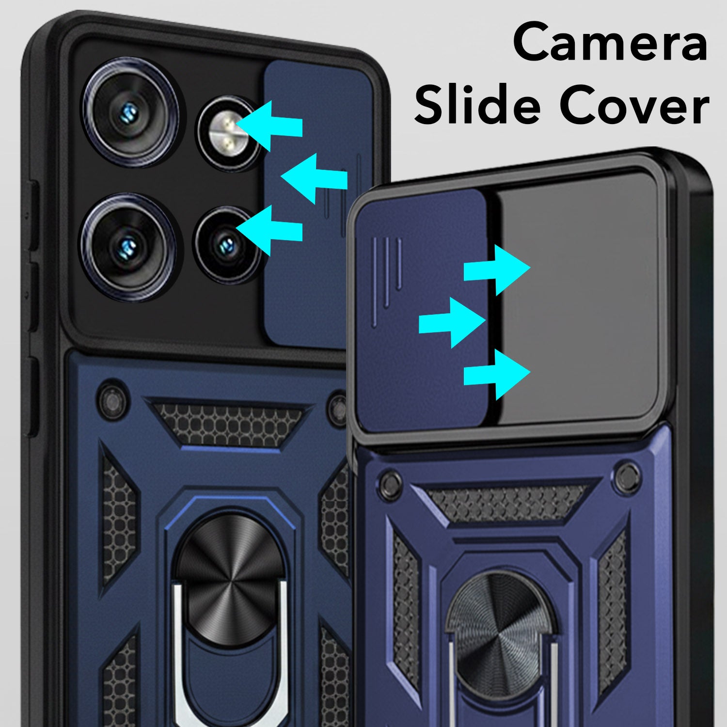 For Motorola Moto Edge 50 Neo Back Cover Case (Hybrid Dual Armor Polycarbonate)