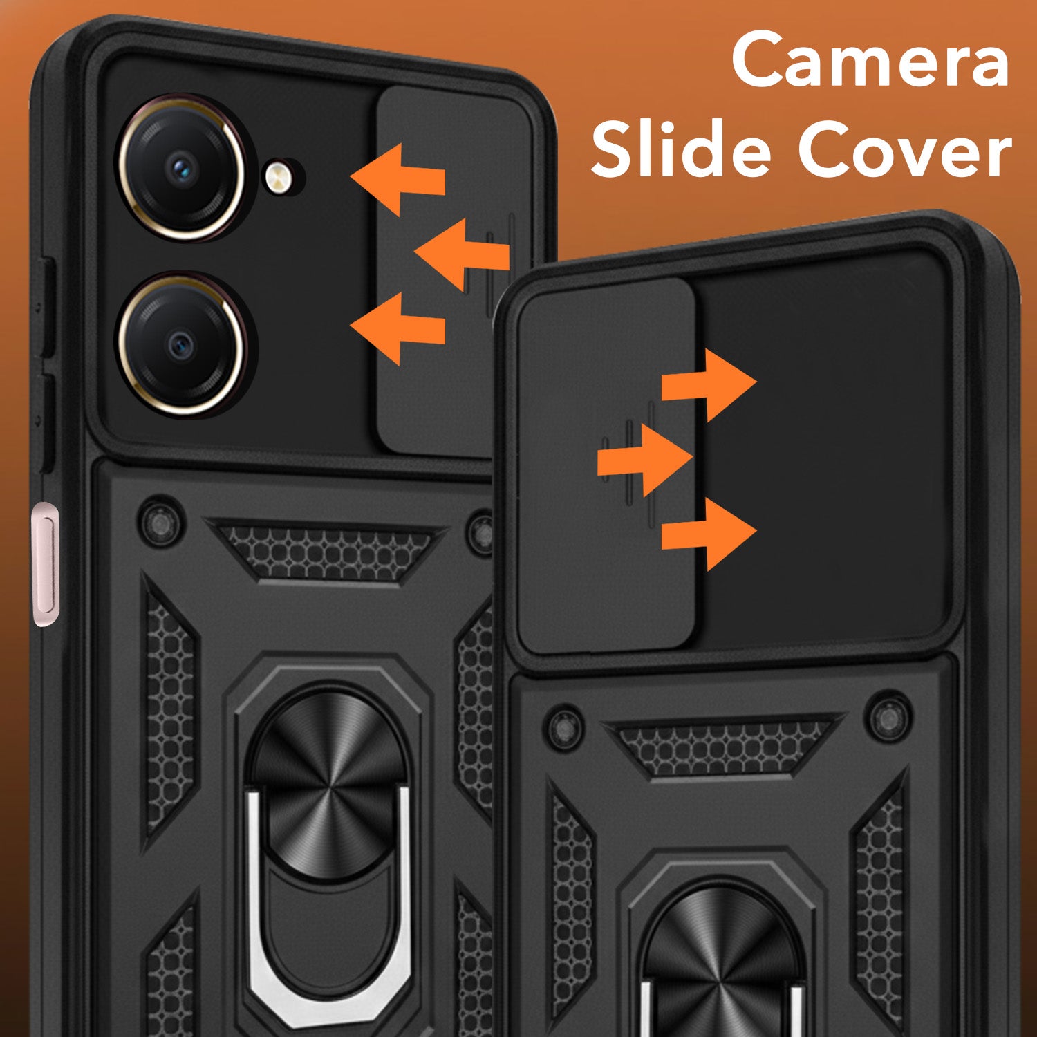 For Vivo iQOO Z9 Lite 5G Back Cover Case (Hybrid Dual Armor Polycarbonate)