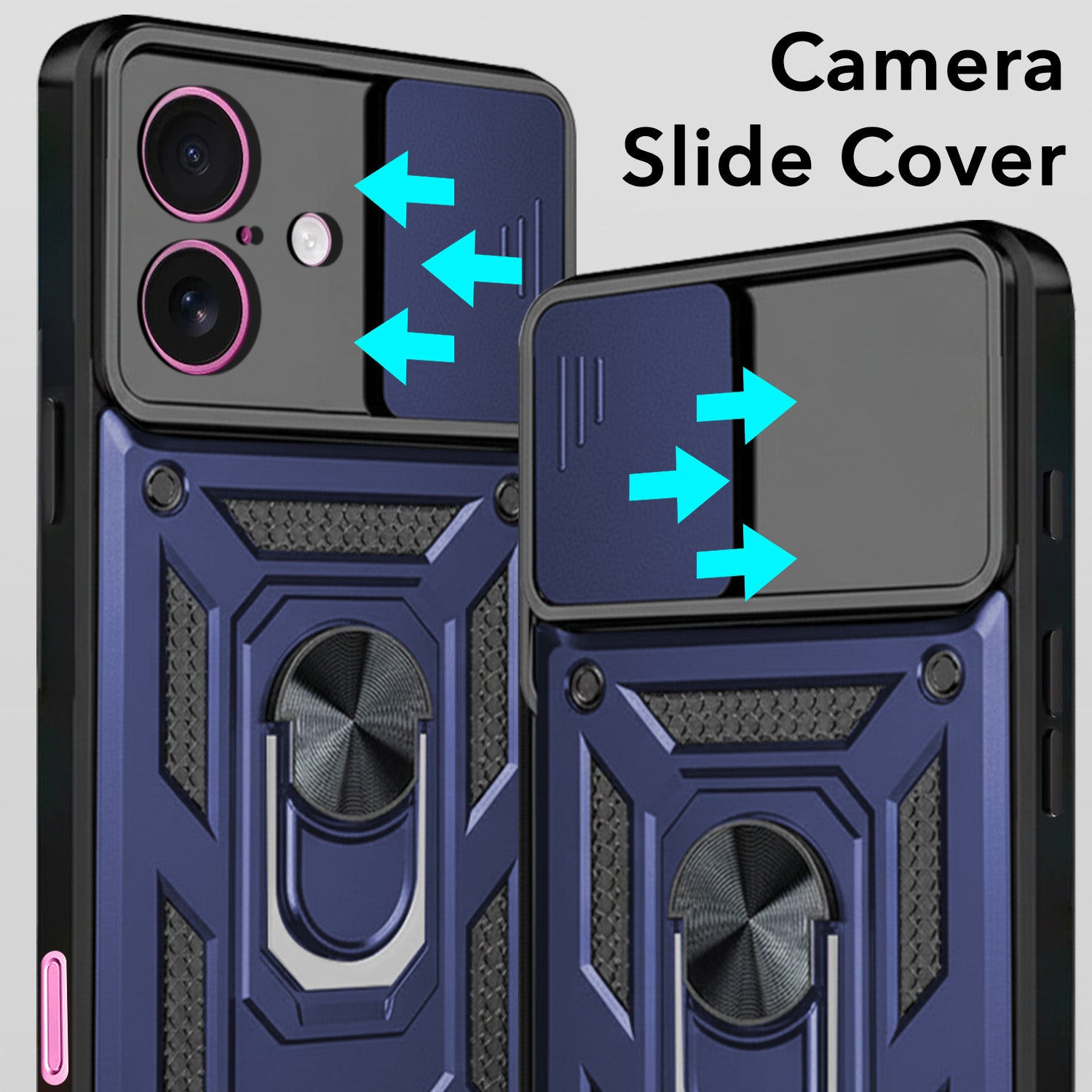 For Apple iPhone 16 Plus Back Cover Case (Hybrid Dual Armor Polycarbonate)