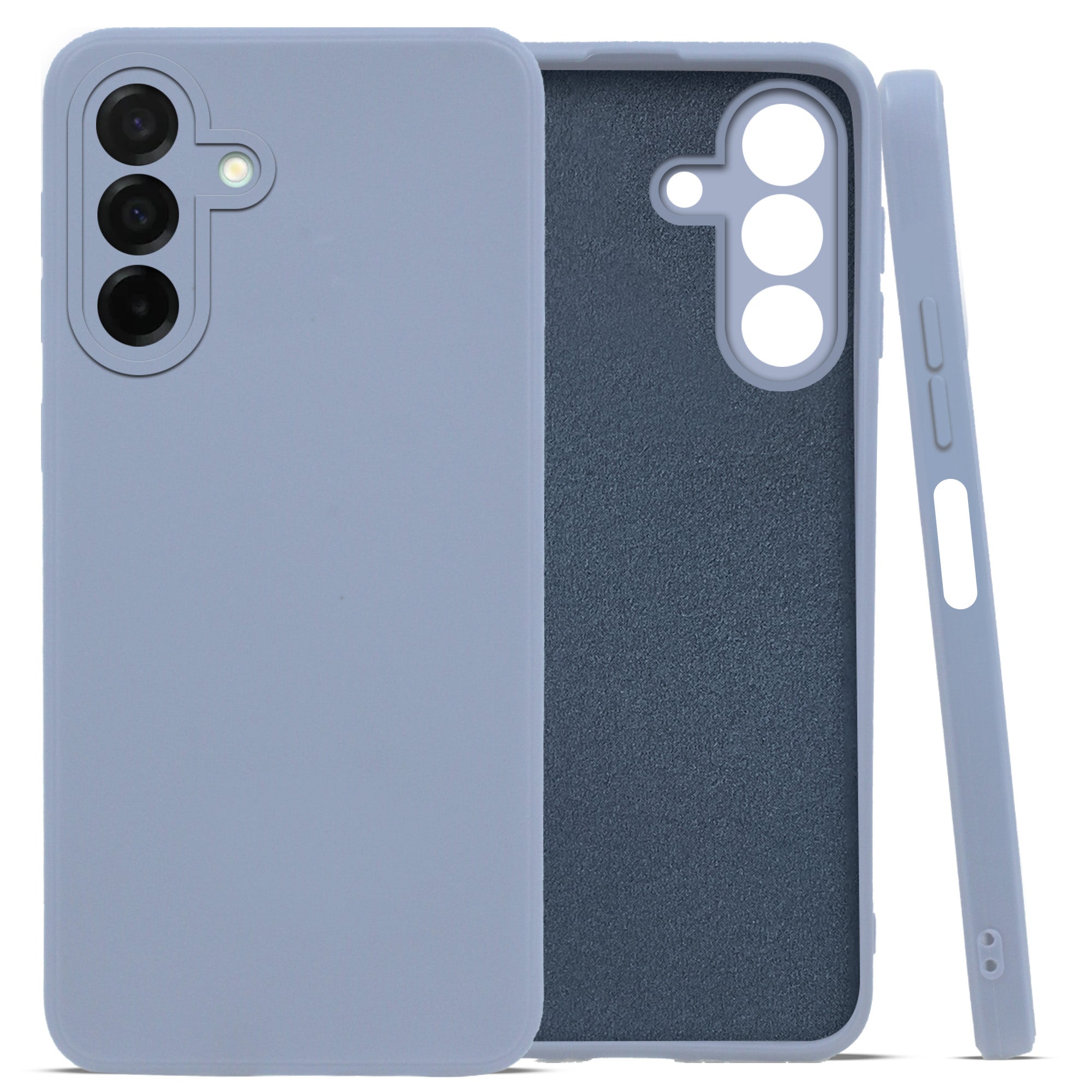 For Samsung Galaxy A26 5G Back Cover Case ( Matte Finish Silicone with Inside Fiber cloth)