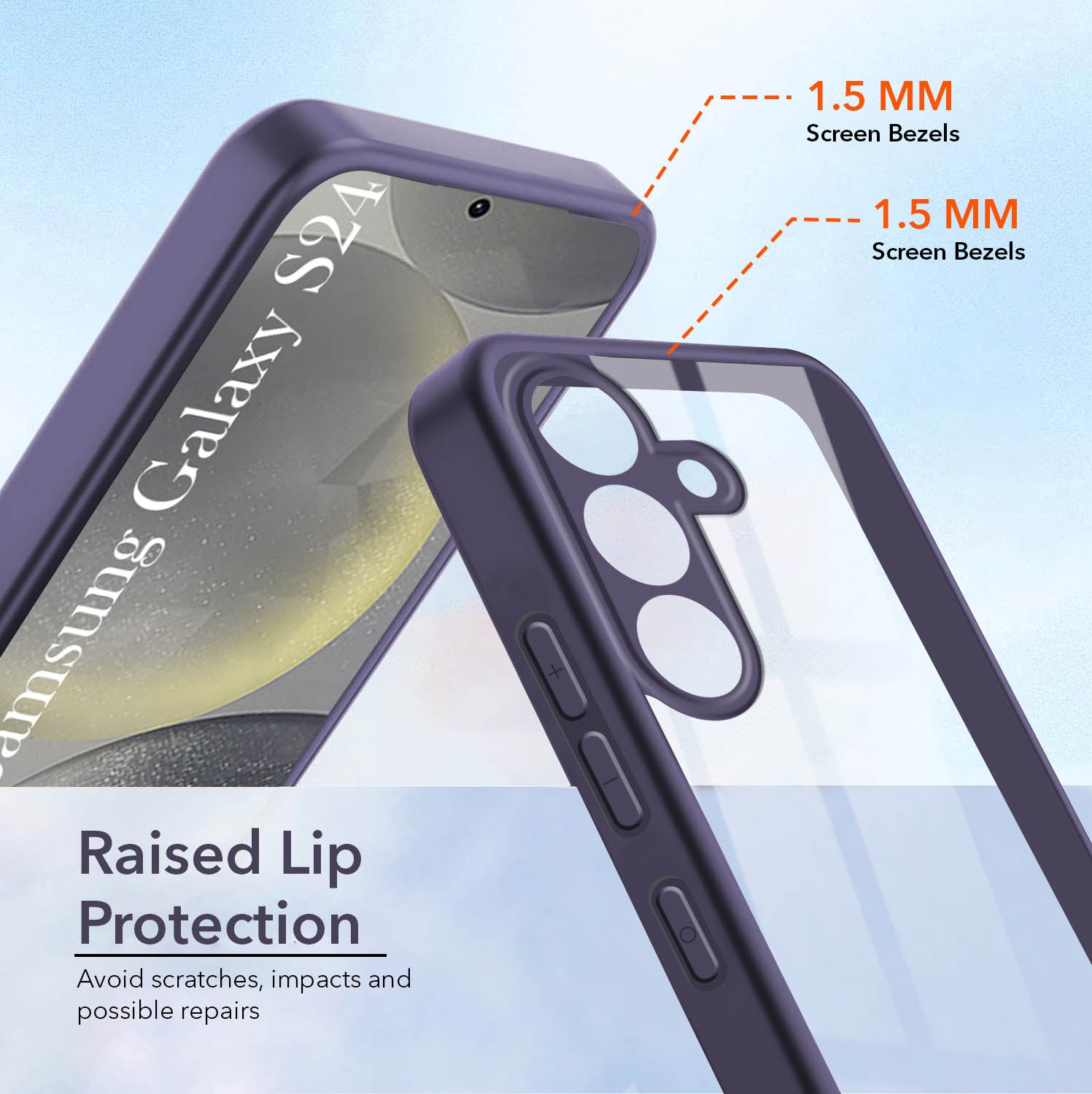 For Samsung Galaxy S24 Back Cover Case (Lifetime Anti Yellow | Anti Scratch | Crystal Clear Shockproof)