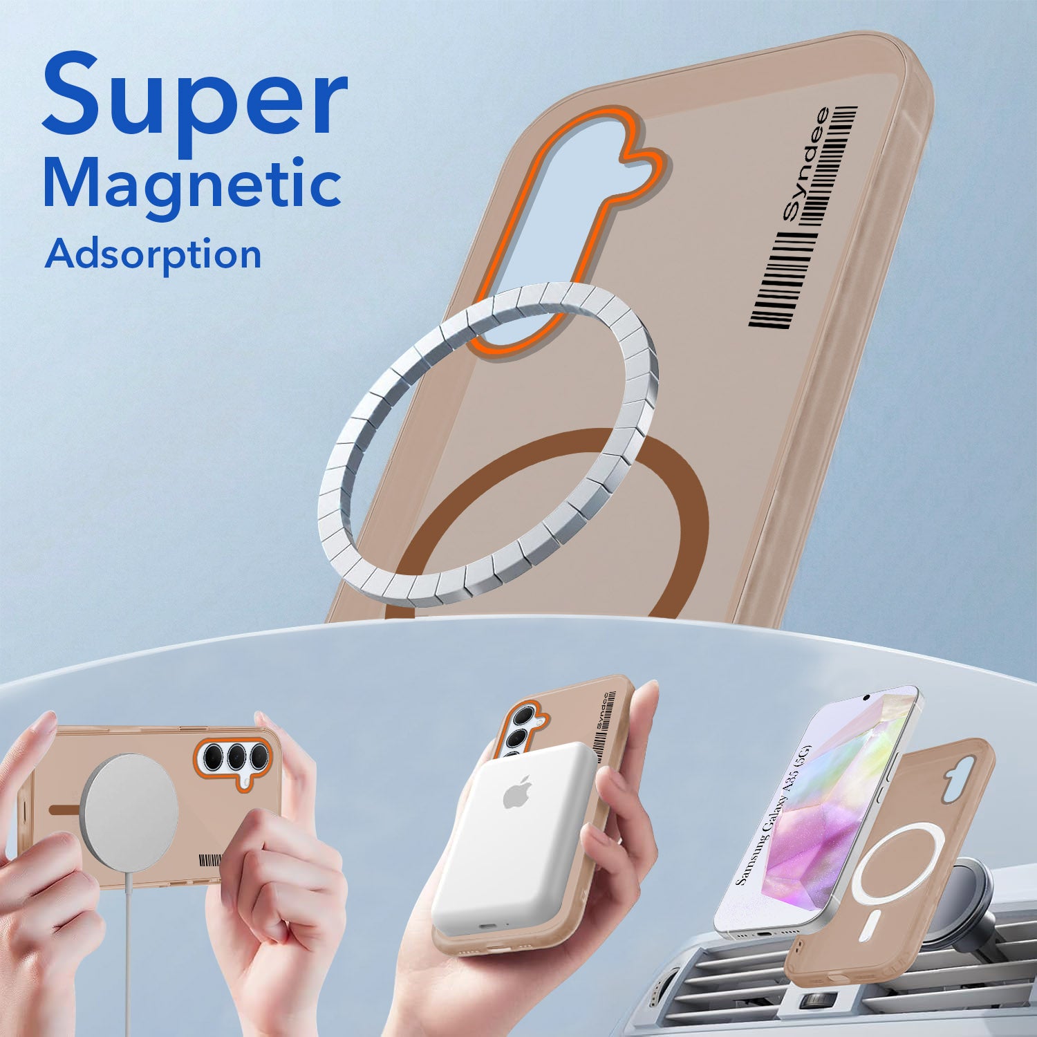 For Samsung Galaxy A35 5G Back Cover Case (Soft Touch | Camera Bump Protection | MagSafe Compatible | Matte Finish)