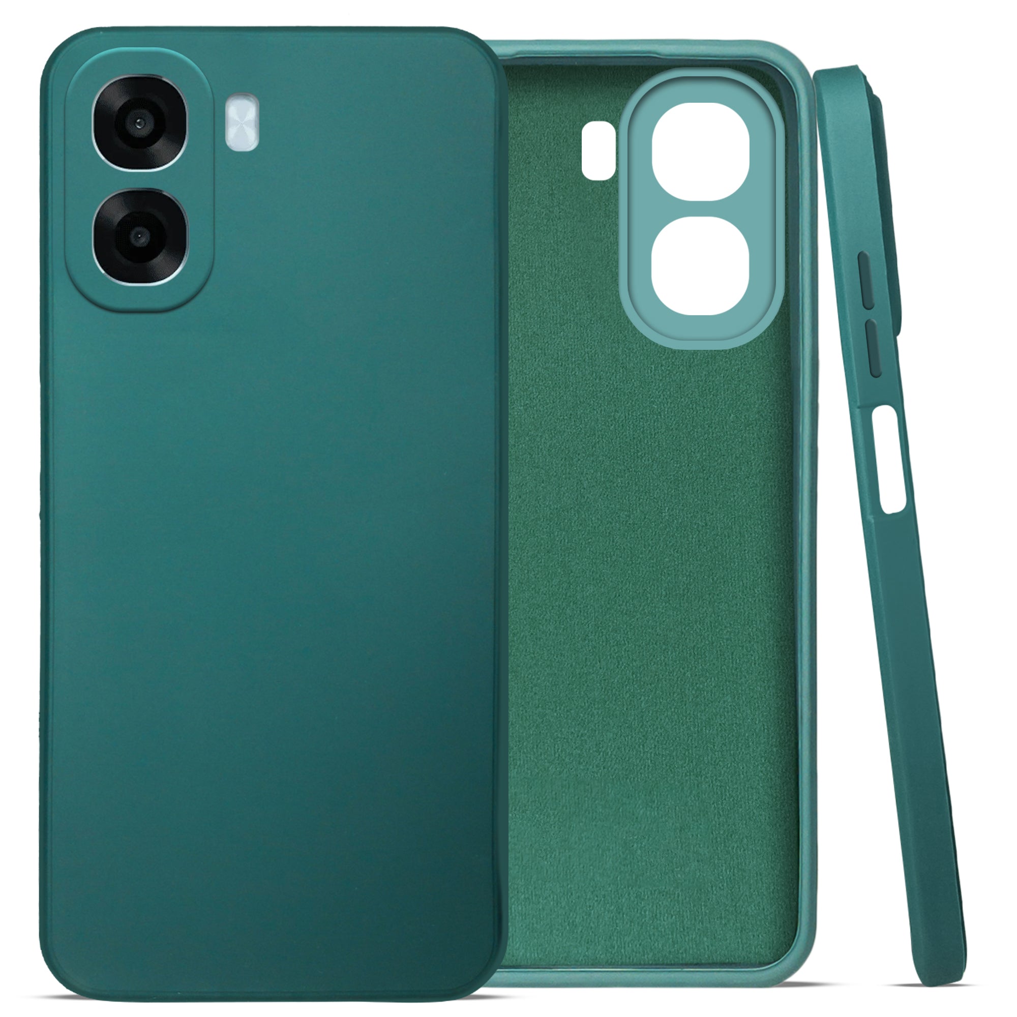 For Oppo A6X | Oppo A6S Back Cover Case (Matte Finish Silicone with Inside Fiber cloth)