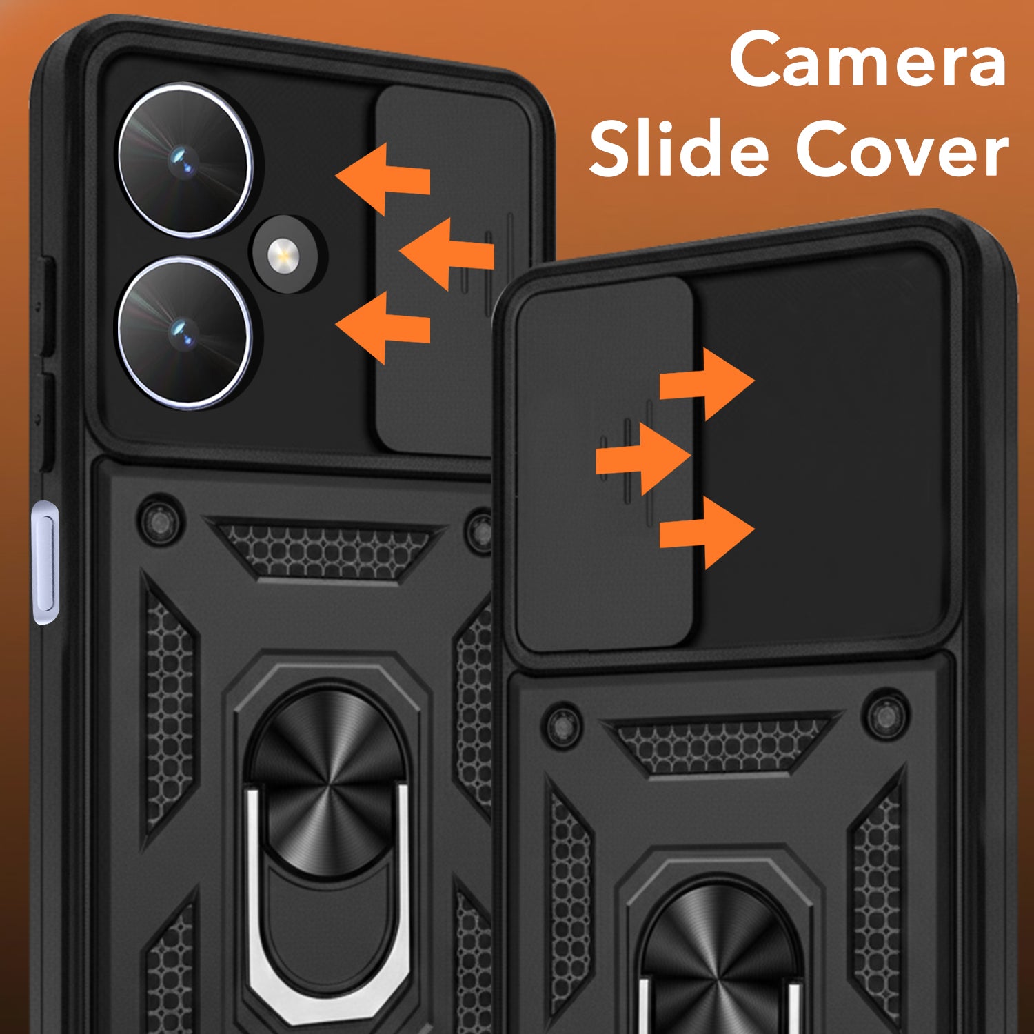 For Poco M6 5G Back Cover Case (Hybrid Dual Armor Polycarbonate)