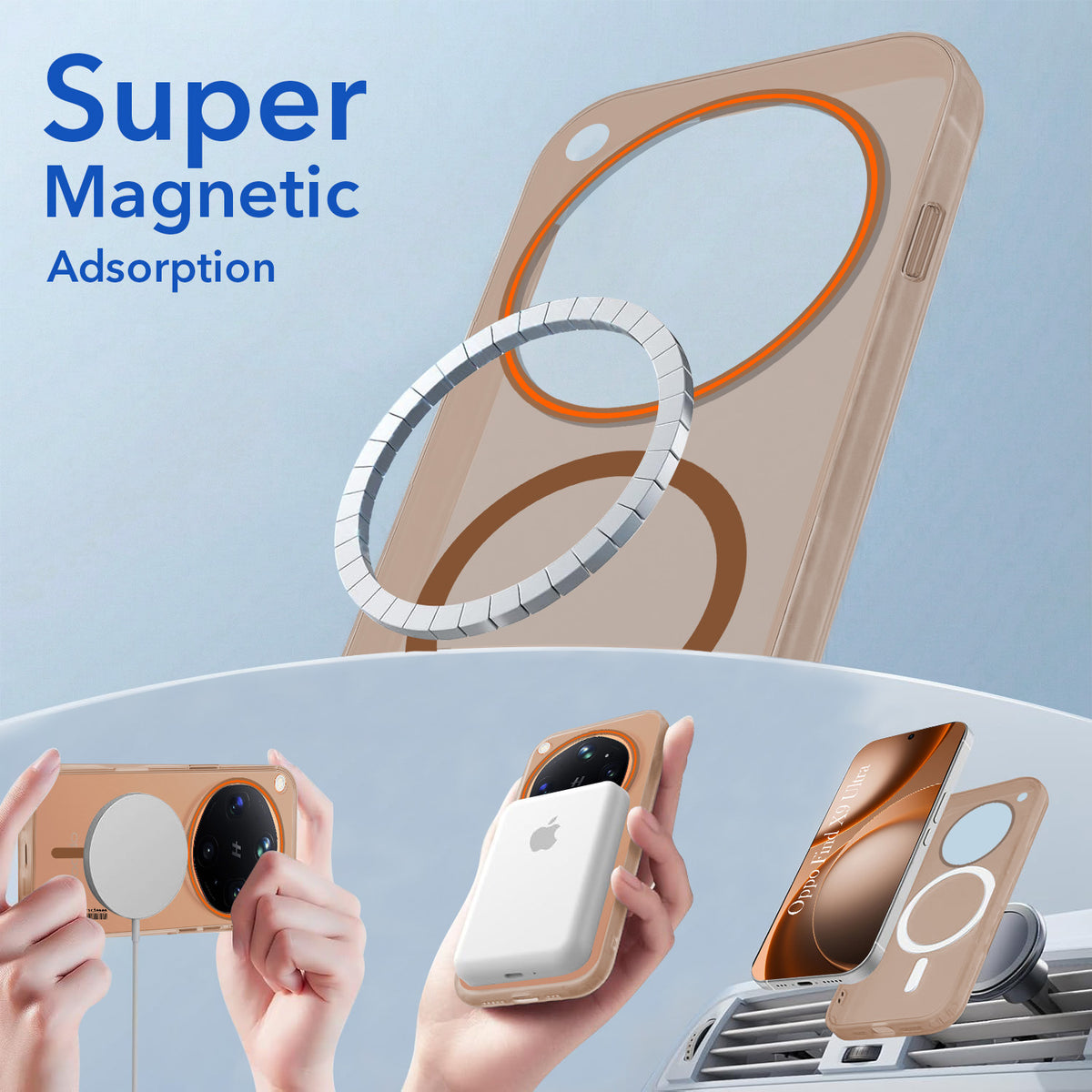 For Oppo Find X9 Ultra Back Cover Case (Soft Touch | Camera Bump Protection | MagSafe Compatible | Matte Finish)