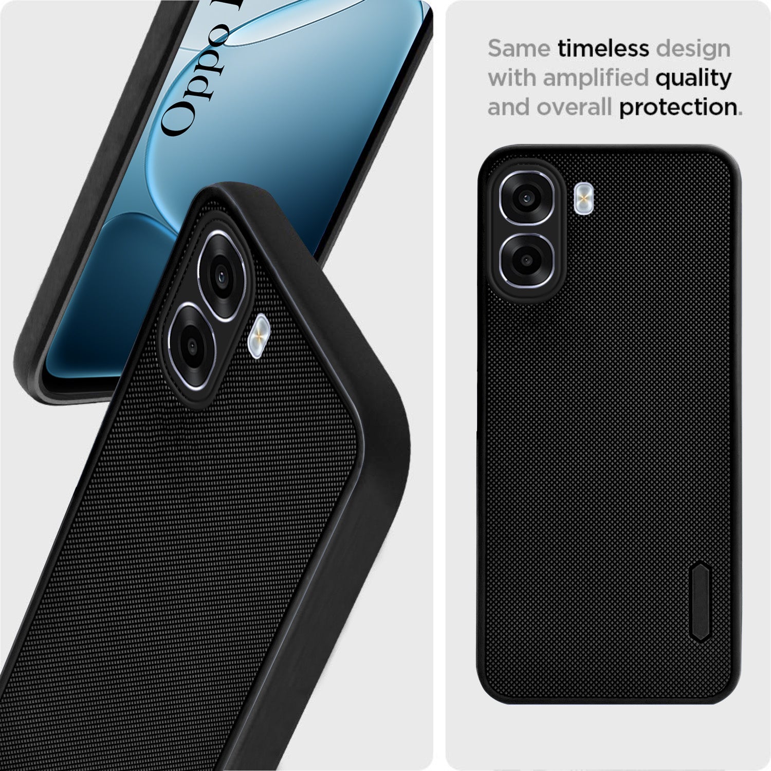 For Oppo K14x 5G Back Cover Case Rubberised (Textured Grip Design | Micro-Fiber Cloth Inside | Slim and Light Weight | Soft Touch and Feel)