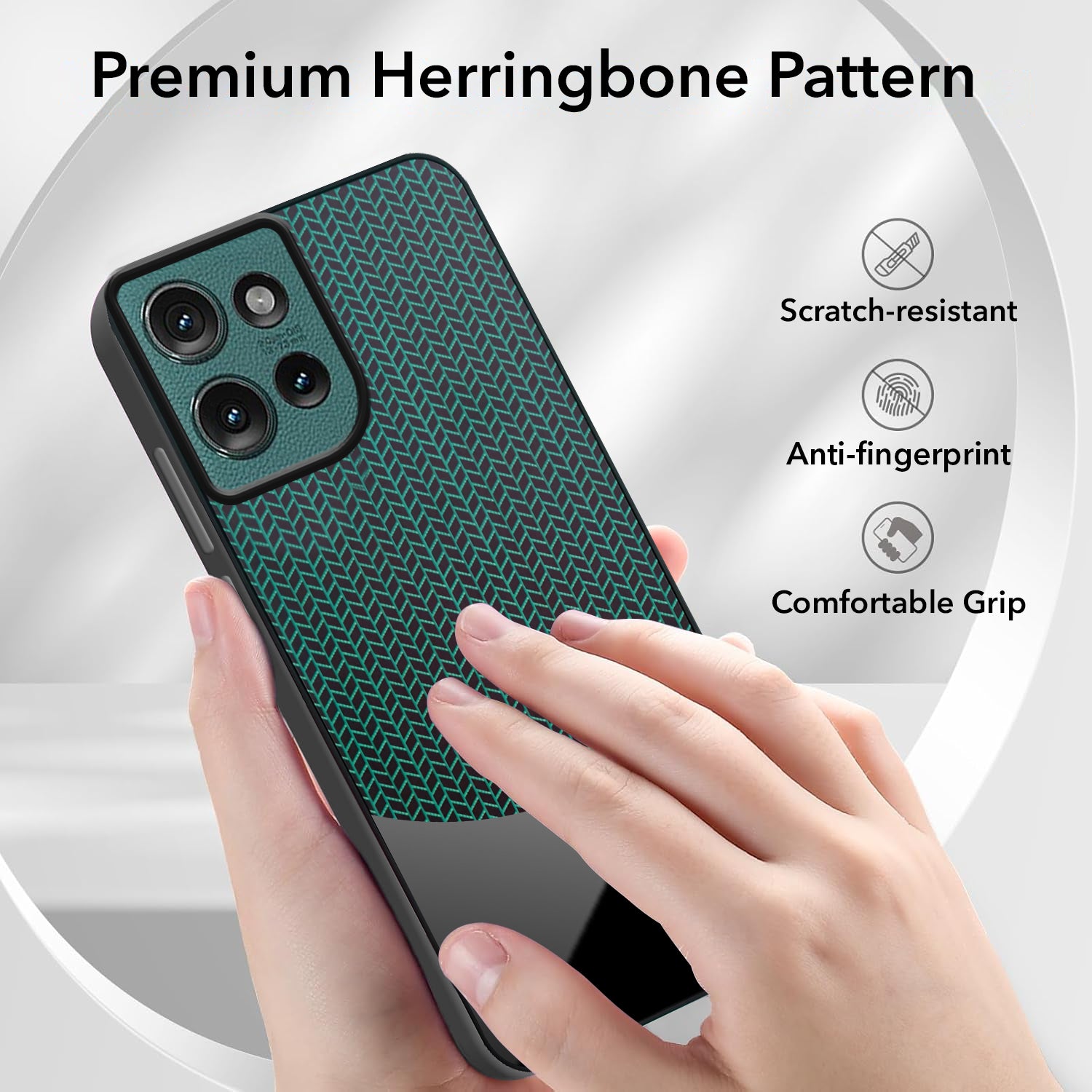 For Motorola Moto Edge 50 5G Silicone Finish Back Cover Case  (Premium Minimalist Professional Feel | Camera Protection Bump)