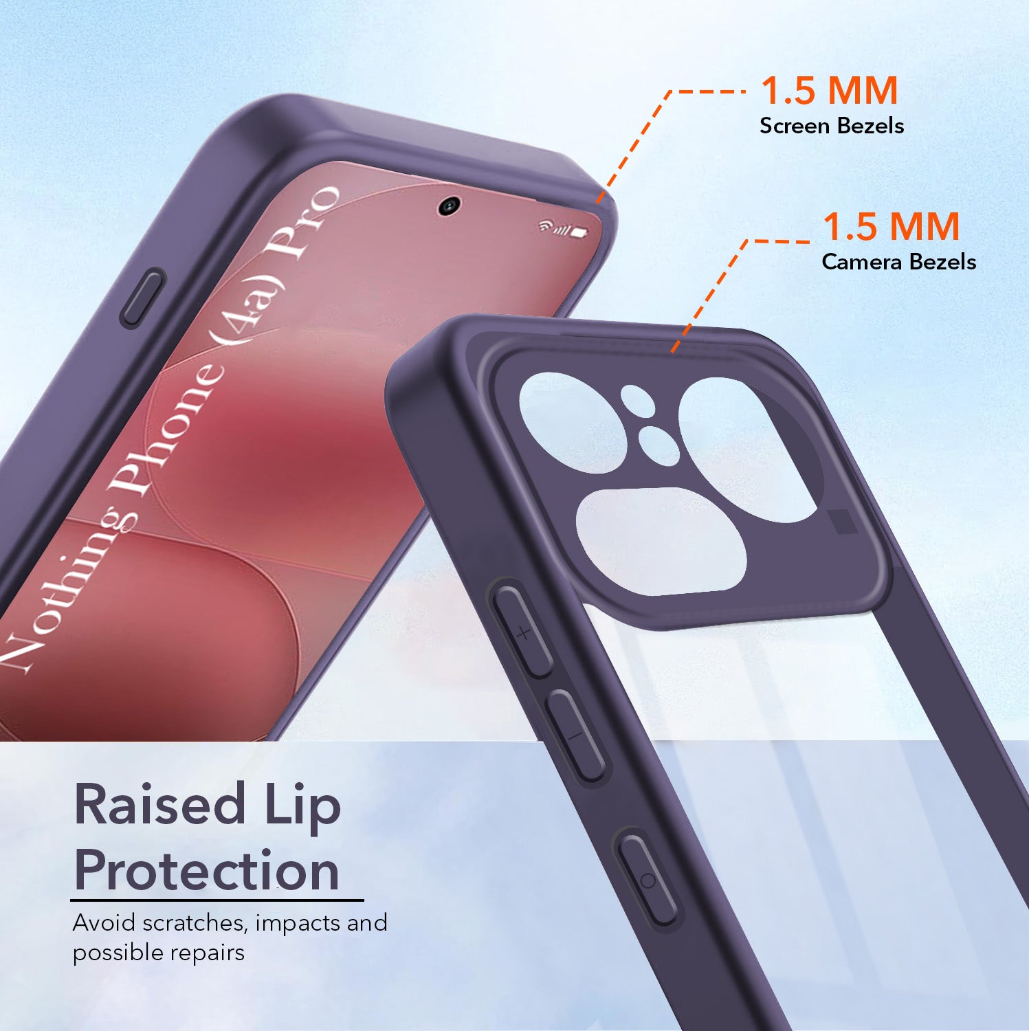 For Nothing Phone 4A Pro 5G Back Cover Case Ultra-Hybrid (Lifetime Anti Yellow | Anti Scratch | Crystal Clear Shockproof)