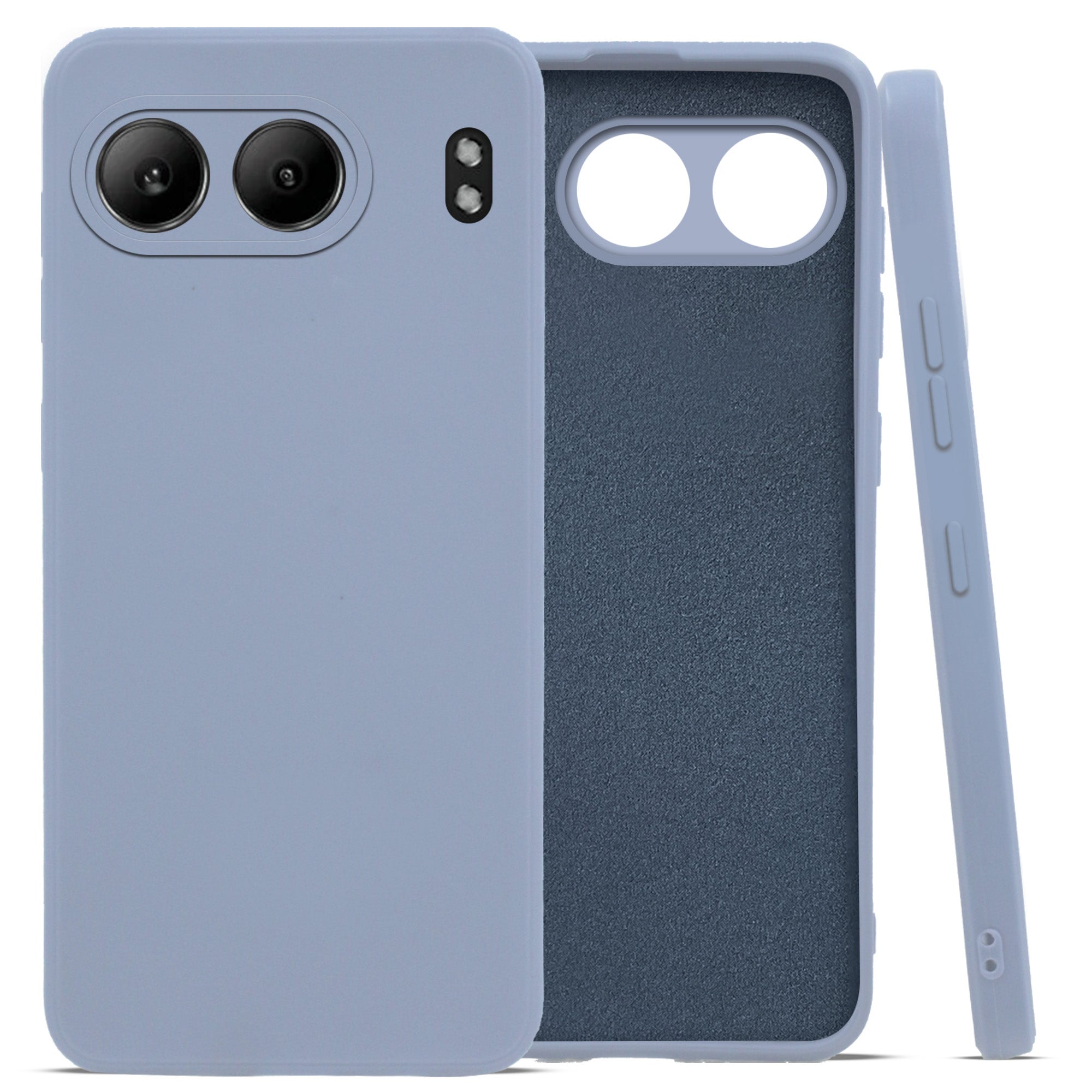 For Oneplus Nord 4 Back Cover Case (Matte Finish Silicone with Inside Fiber Cloth |Black)