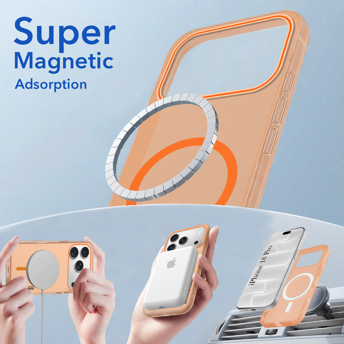For Apple iPhone 18 Pro Back Cover Case (Soft Touch | Camera Bump Protection | MagSafe Compatible | Matte Finish)