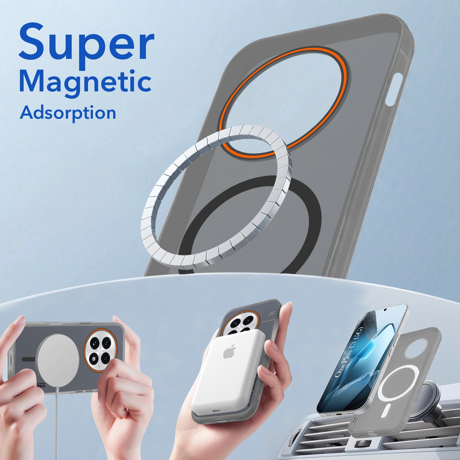 For OnePlus 13 Back Cover Case (Soft Touch | Camera Bump Protection | MagSafe Compatible | Matte Finish)