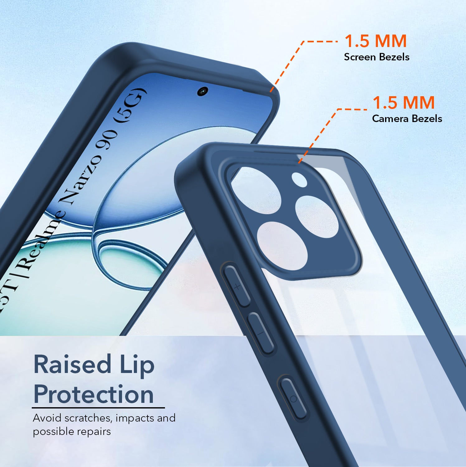 For Realme 15T | Realme Narzo 90 Back Cover Case (Lifetime Anti Yellow | Anti Scratch | Crystal Clear Shockproof)