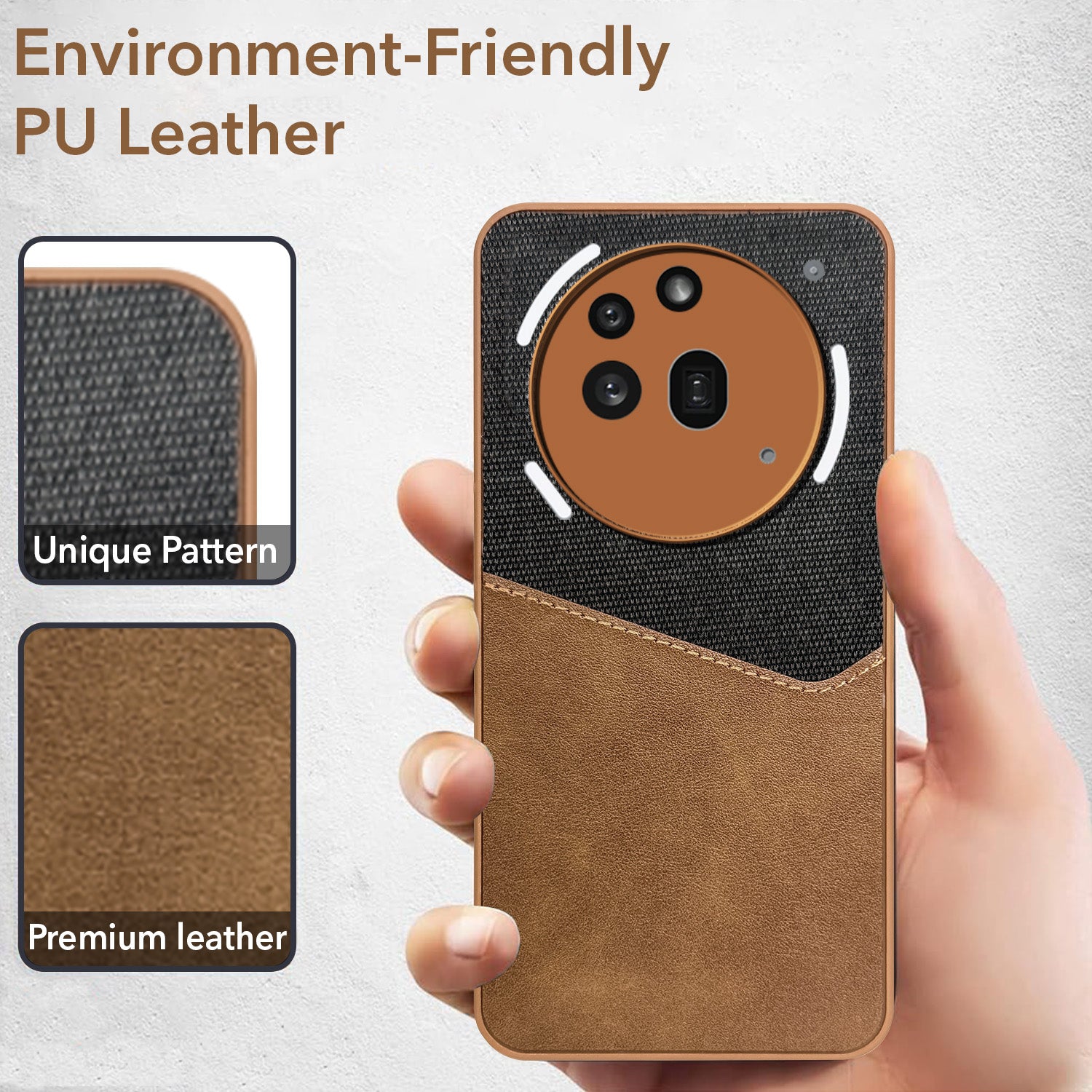 For Nothing Phone 3A Pro 5G Back Cover Case  (Dual PU Leather Stitch | Professional Minimalist | Soft and Flexible)