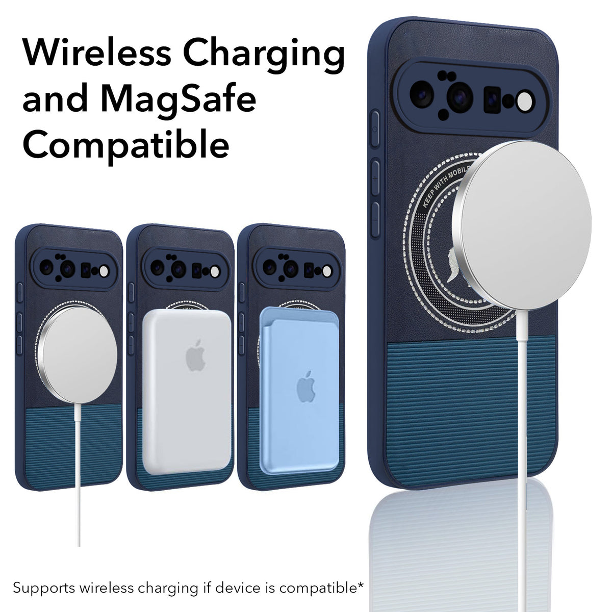 For Google Pixel 11 Back Cover Case PU Leather Finish (Professional Minimalist Texture | MagSafe Compatile | Camera Protection | Sleek Sober Formal)