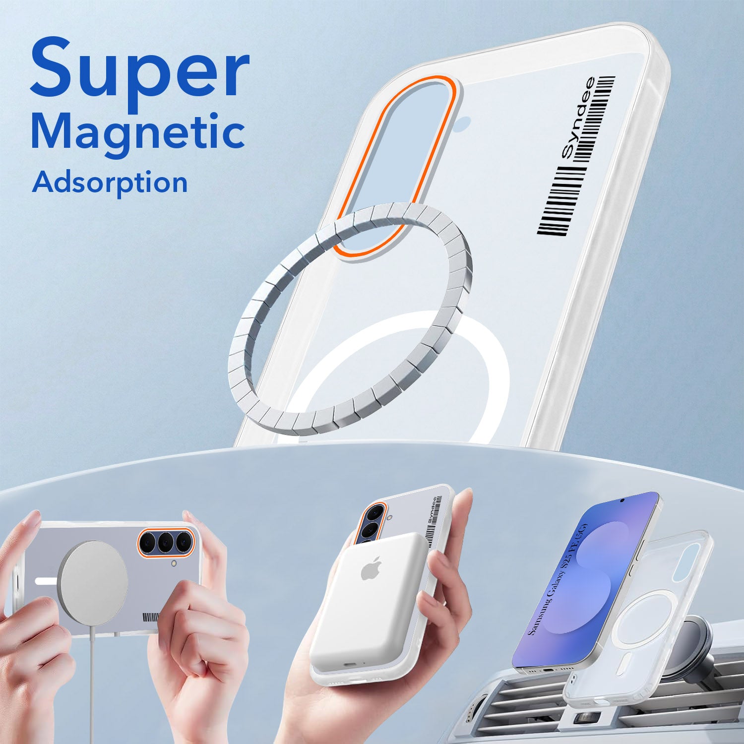 For Samsung Galaxy S25 FE Back Cover Case (Soft Touch | Camera Bump Protection | MagSafe Compatible | Matte Finish)