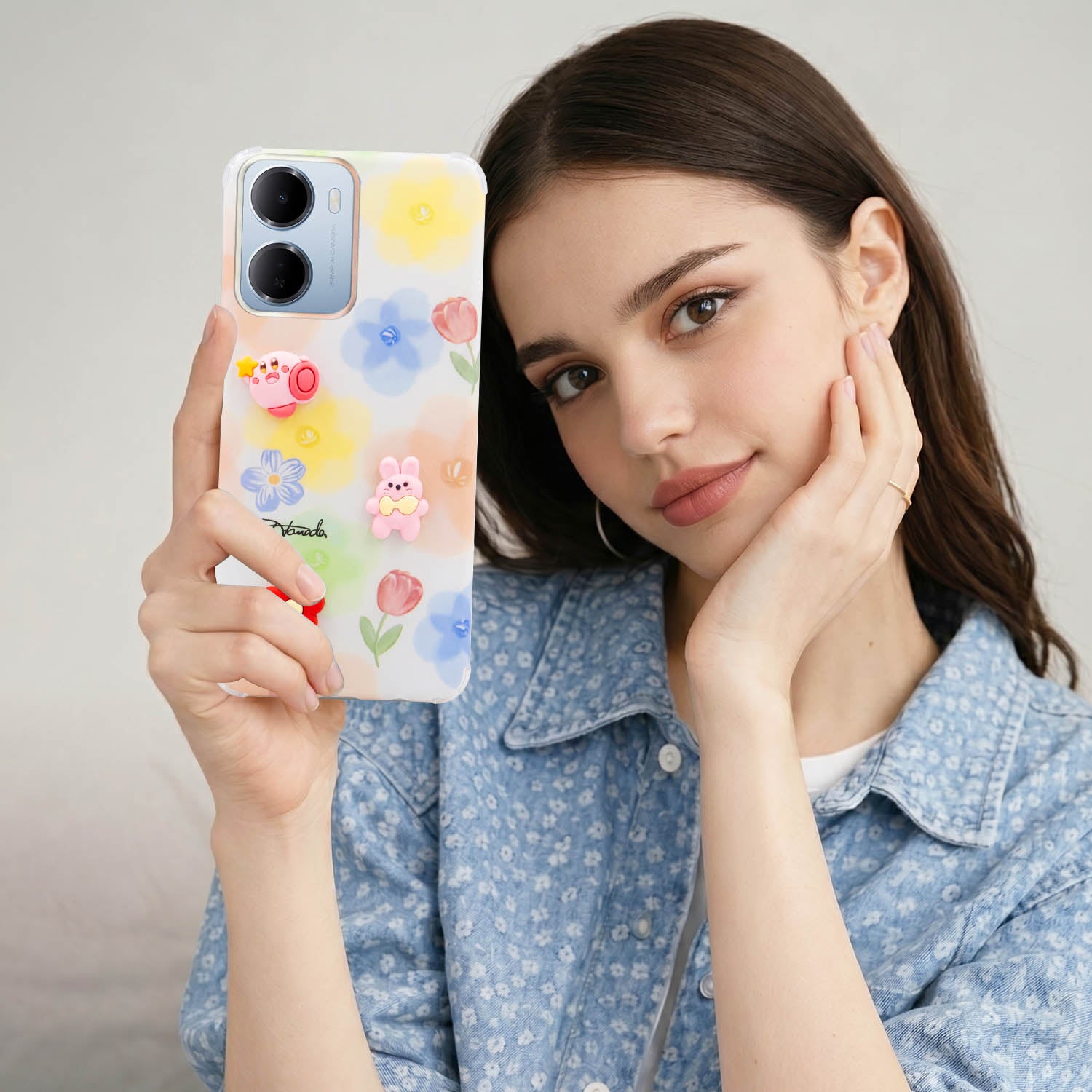 For Redmi 15A 5G Back Cover Case (3D Cute Cartoons | Hard Back Side Soft | Matte Premium Finish | HD Printing)
