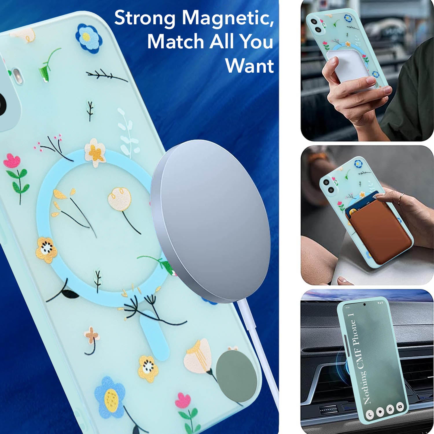 For Nothing CMF Phone Back Cover Case (Cute Floral Design