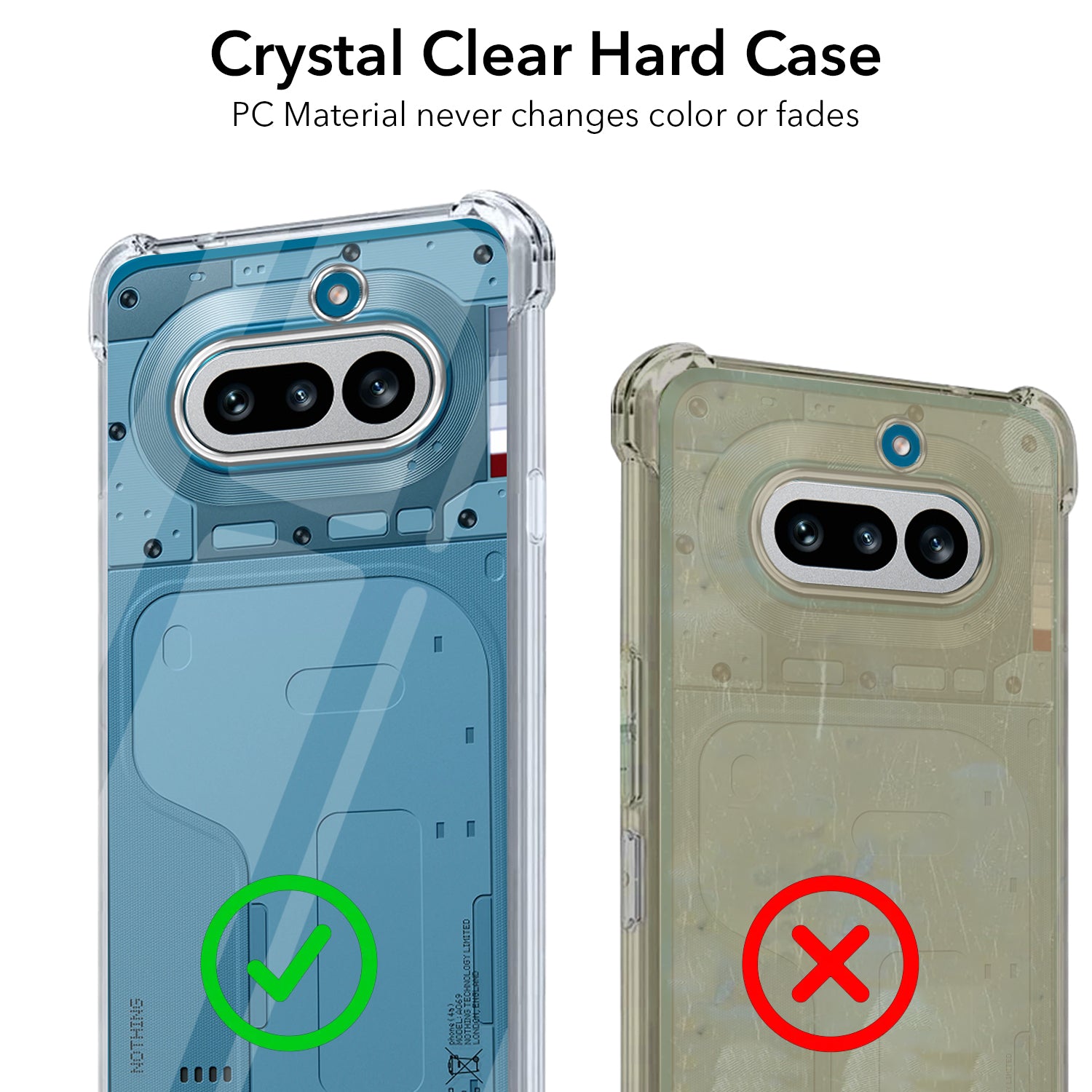 For Nothing Phone 4A 5G Back Cover Shockproof Crystal-Clear (Drop & Camera Protection | Hard Polycarbonate)