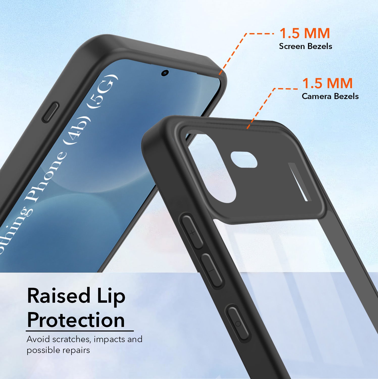 For Nothing Phone 4B 5G Back Cover Case Ultra-Hybrid (Lifetime Anti Yellow | Anti Scratch | Crystal Clear Shockproof)