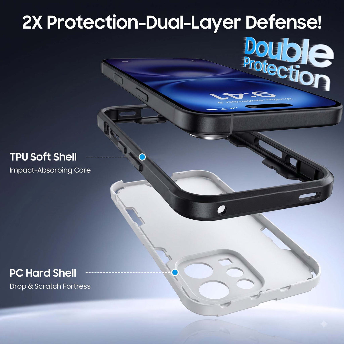 For Redmi Note 17 Pro Max 5G Back Cover Case (Slim Hybrid Armor | Shockproof Camera Protection | Rugged Dual Layer) (Copy)