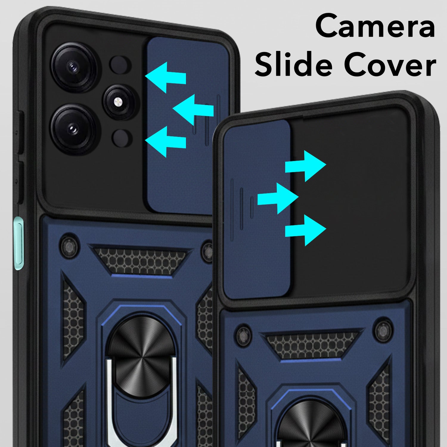 For Poco M6 Pro Back Cover Case (Hybrid Dual Armor Polycarbonate)