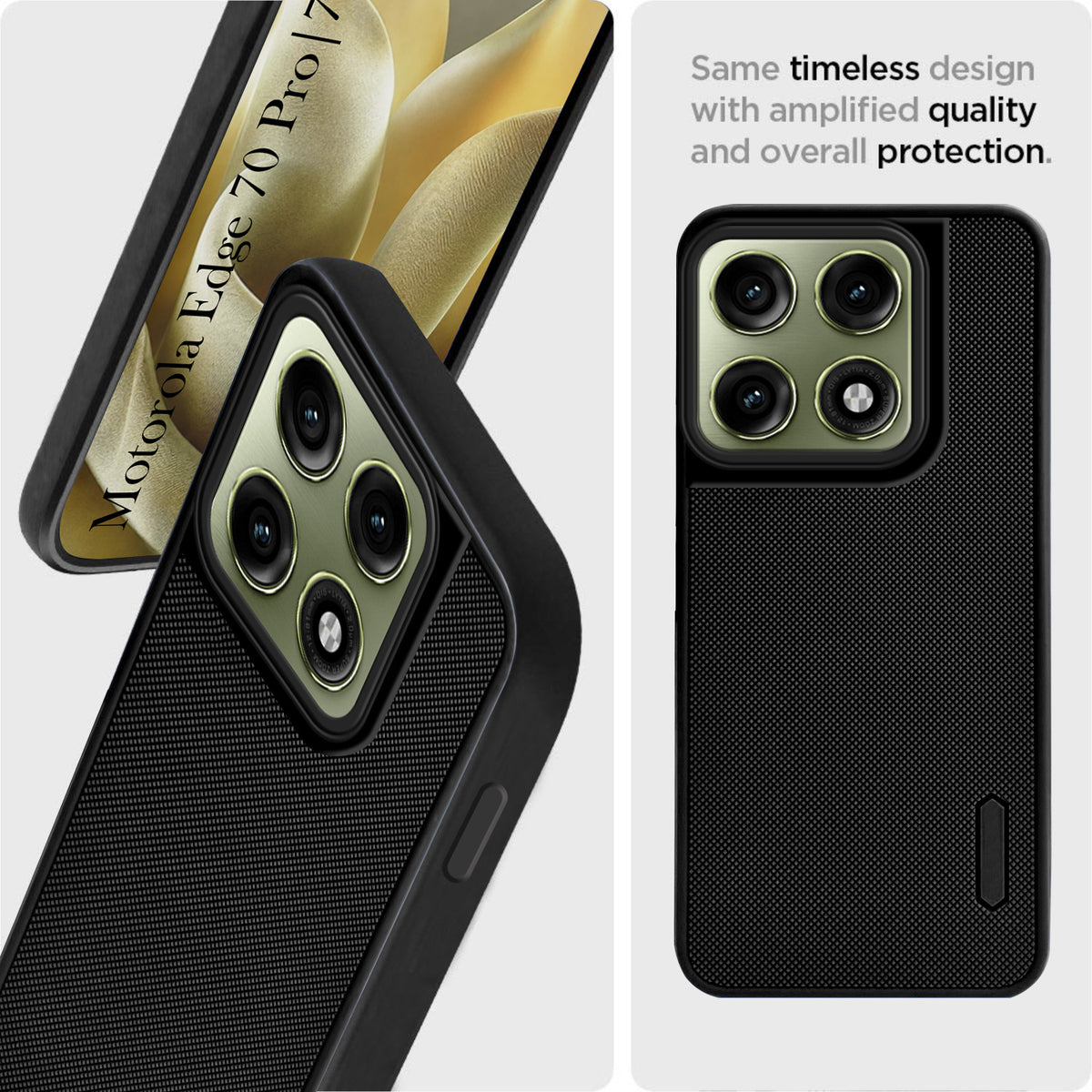For Motorola Edge 70 Pro |  Motorola Edge 70 Pro Plus Back Cover Case Rubberised (Textured Grip Design| Micro-Fiber Cloth Inside | Slim and Light Weight | Soft Touch and Feel)