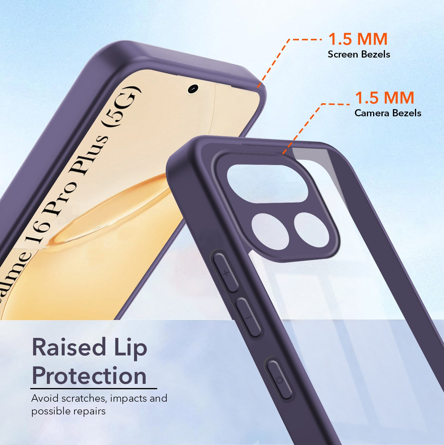 For Realme 16 Pro Plus 5G Back Cover Case Ultra-Hybrid (Lifetime Anti Yellow | Anti Scratch | Crystal Clear Shockproof)