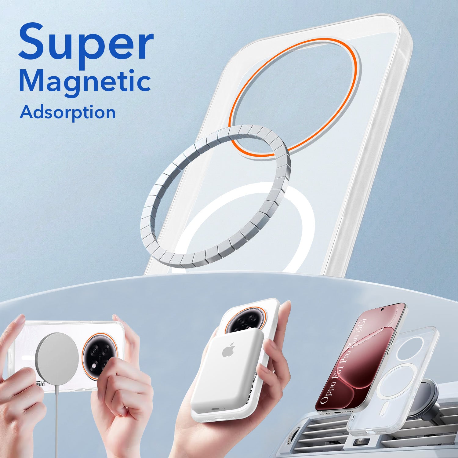 For Oppo F31 Pro Plus Back Cover Case (Soft Touch | Camera Bump Protection | MagSafe Compatible | Matte Finish)
