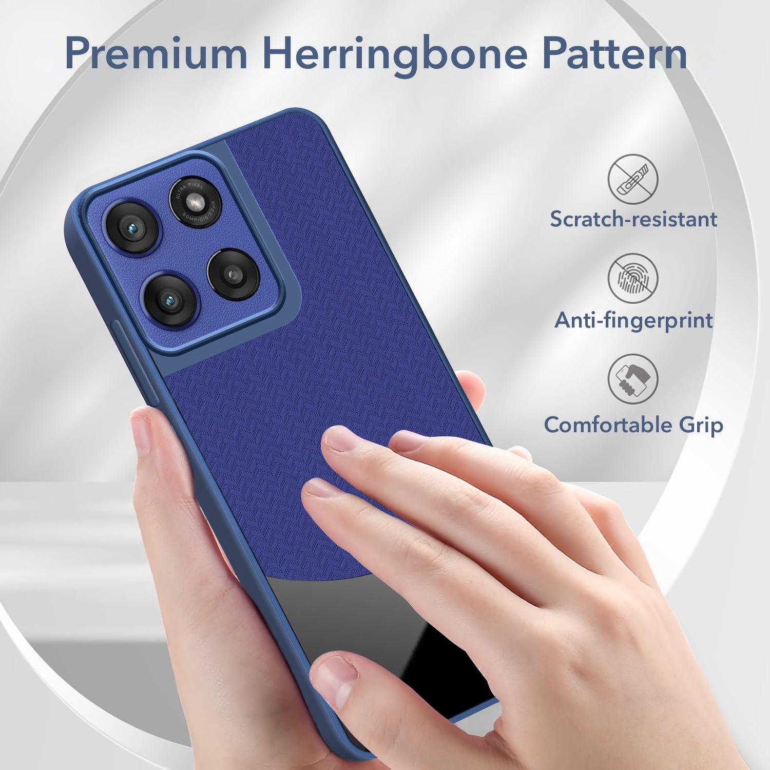 For Motorola Moto Edge 60 Stylus Silicone Finish Back Cover Case (Premium Minimalist Professional Feel | Camera Protection Bump)