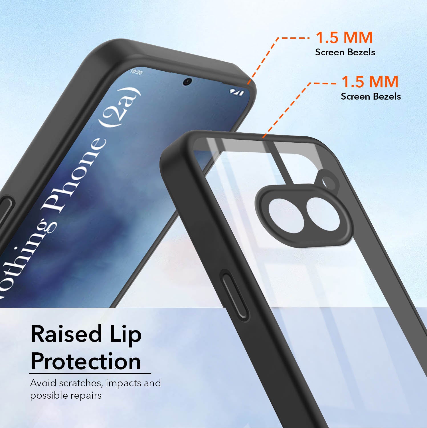 For Nothing Phone 2A 5G Back Cover Case (Lifetime Anti Yellow | Anti Scratch | Crystal Clear Shockproof)