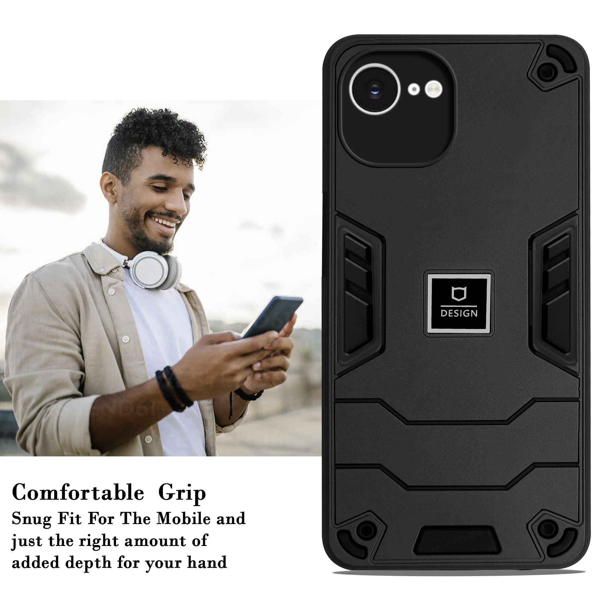 For iPhone 16e | iPhone 17e Back Cover Case (Hybrid Armor | Slim Dual Layer | Shockproof Lightweight)