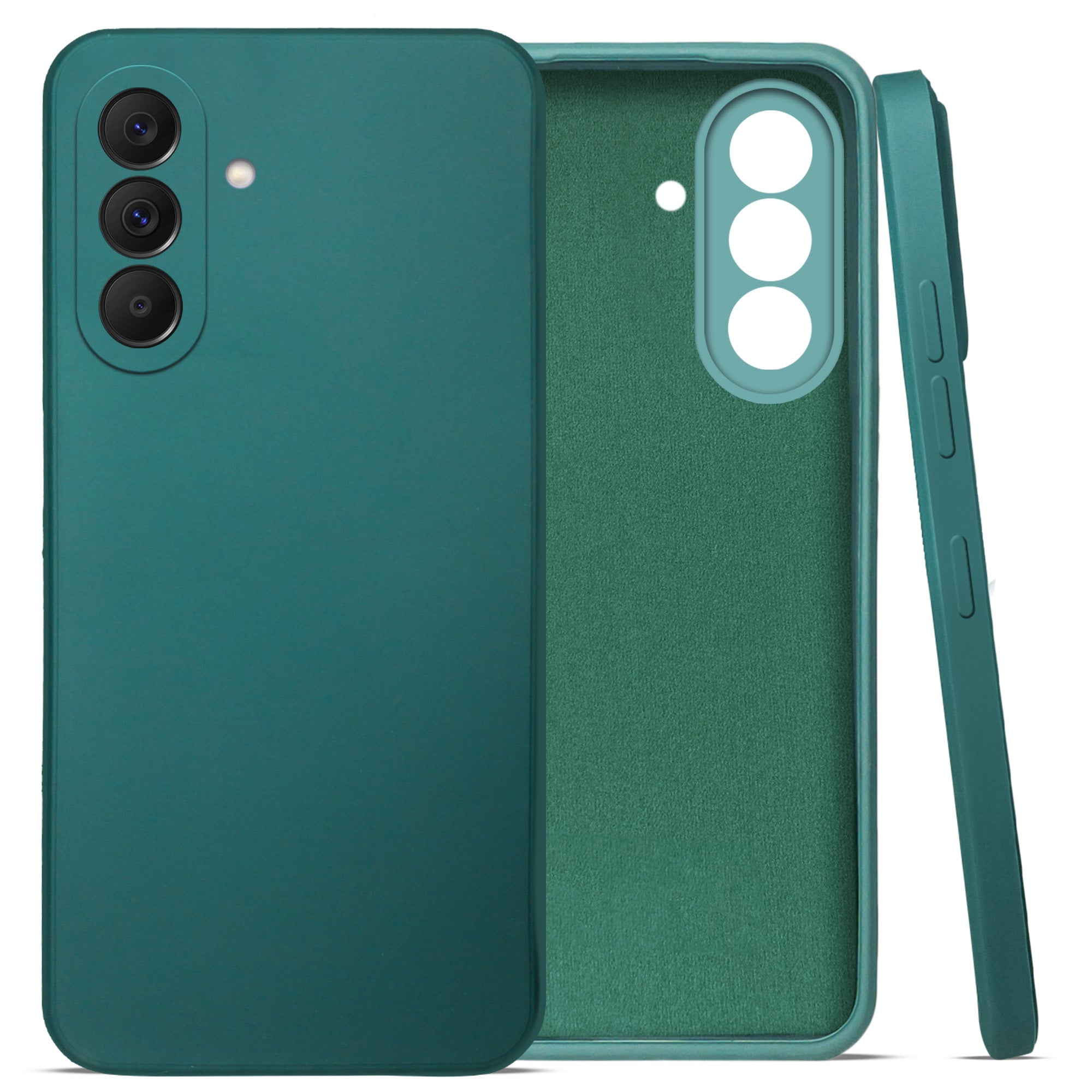 For Samsung Galaxy A57 5G Back Cover Case (Matte Finish Silicone with Inside Fiber cloth)
