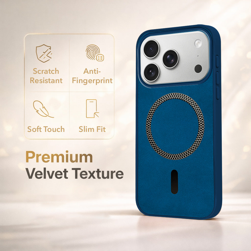 For Apple iPhone 17 Pro Back Cover Case Leather Finish (MagSafe Compatible Wireless Charging | Soft Touch | Camera Bump Protection)