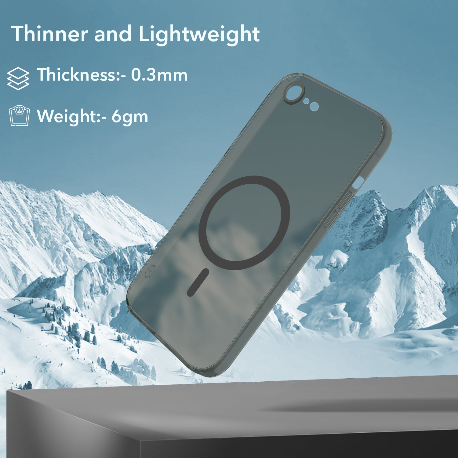 For iPhone SE 2020 | SE 2022 Back Cover Case (Frosted Matte Feel | MagSafe Compatible Wireless Charging | Polycarbonate Material)