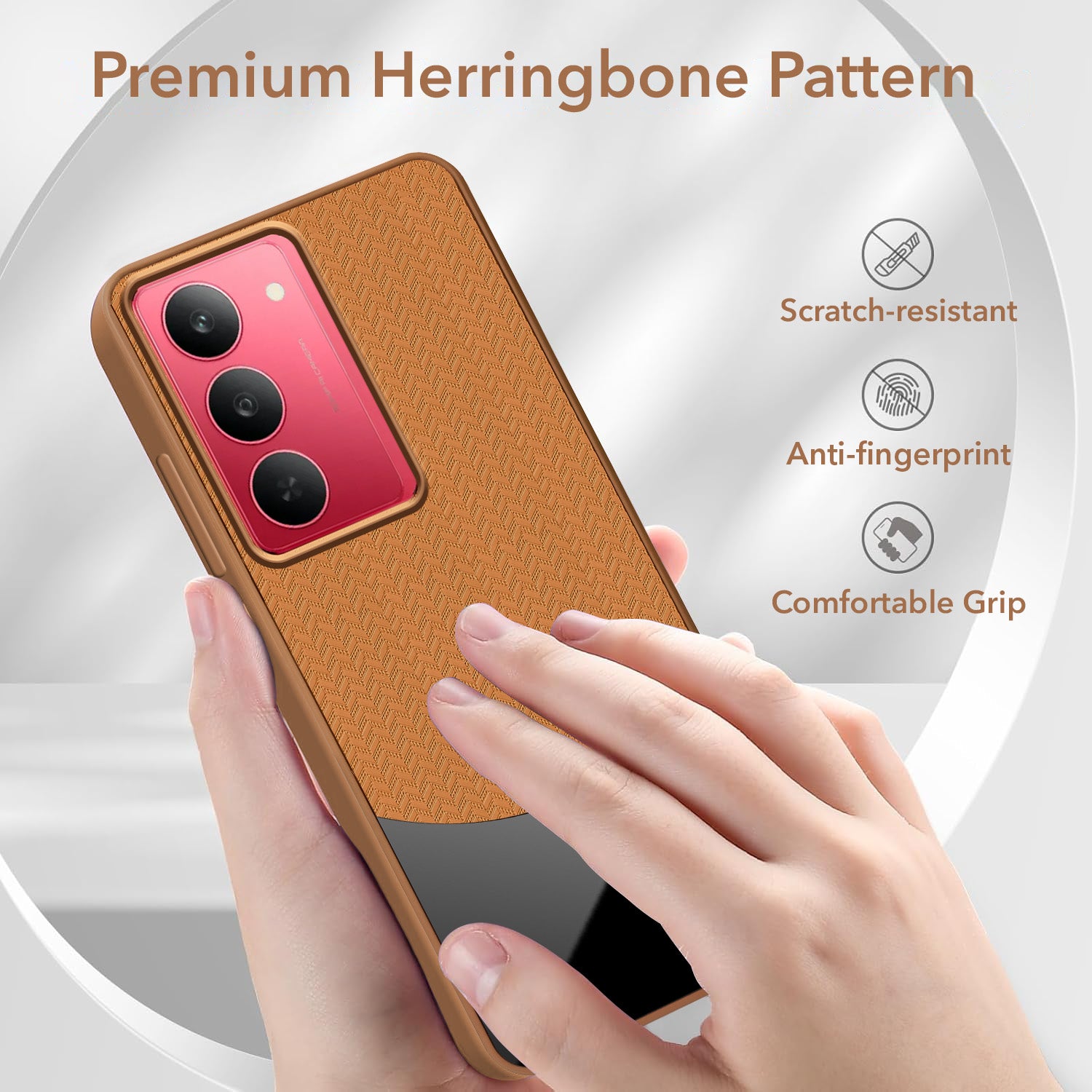 For Realme 14X Silicone Finish Back Cover Case (Premium Minimalist Professional Feel | Camera Protection Bump)