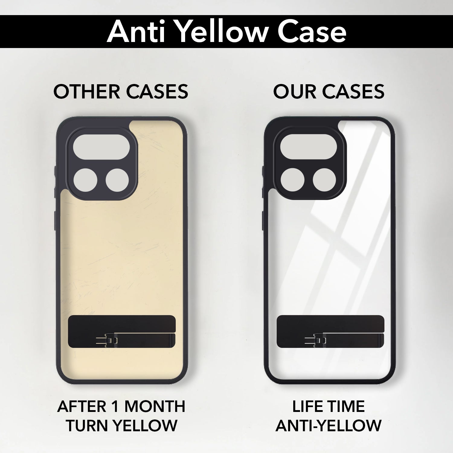 For Realme 16 Pro Plus 5G Back Cover Case (Built-in Stand | Lifetime Anti Yellow | Kickstand Shockproof | Camera Protection | MagSafe Compatible)