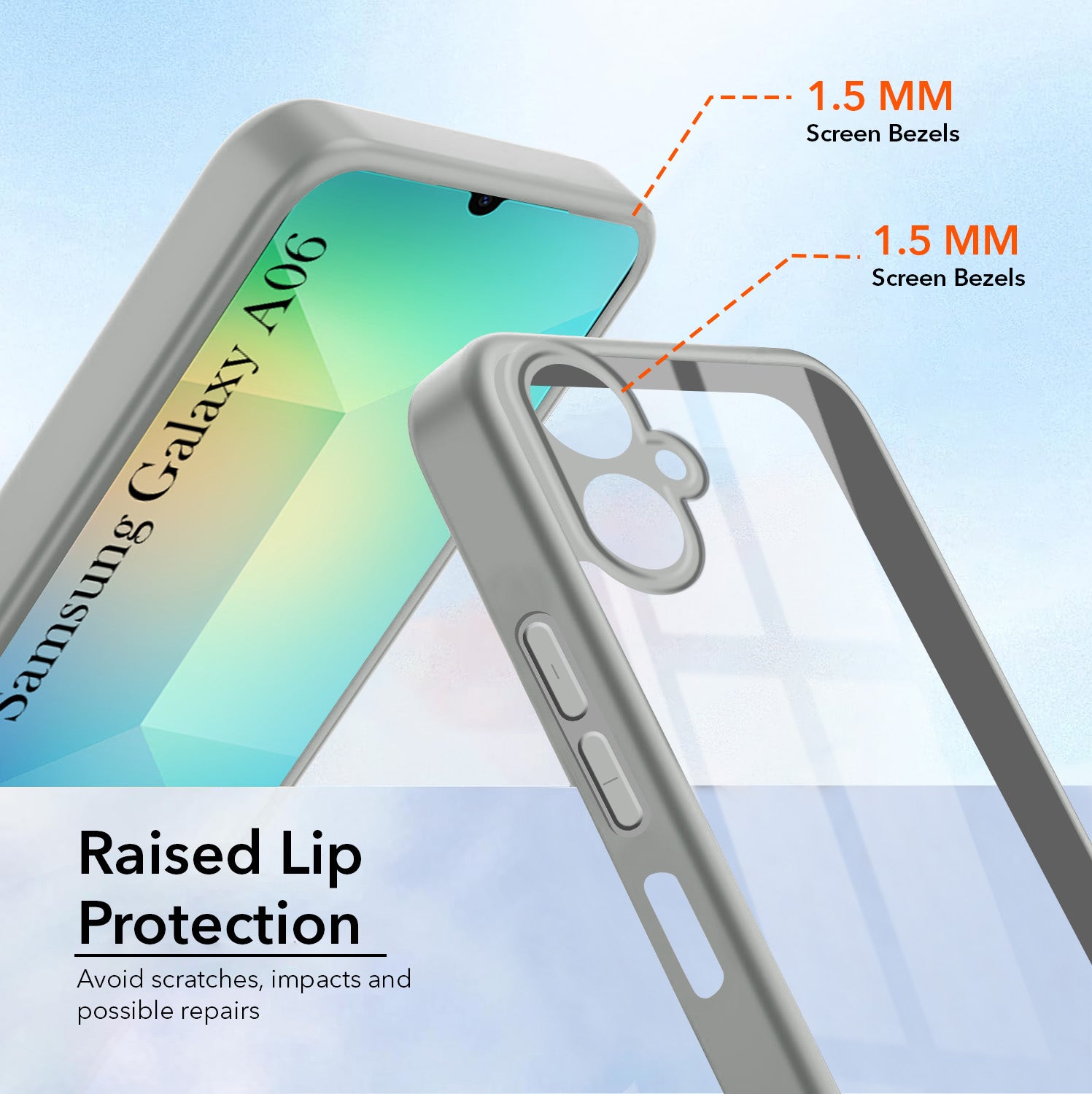 For Samsung Galaxy A06 Back Cover Case (Lifetime Anti Yellow | Anti Scratch | Crystal Clear Shockproof)
