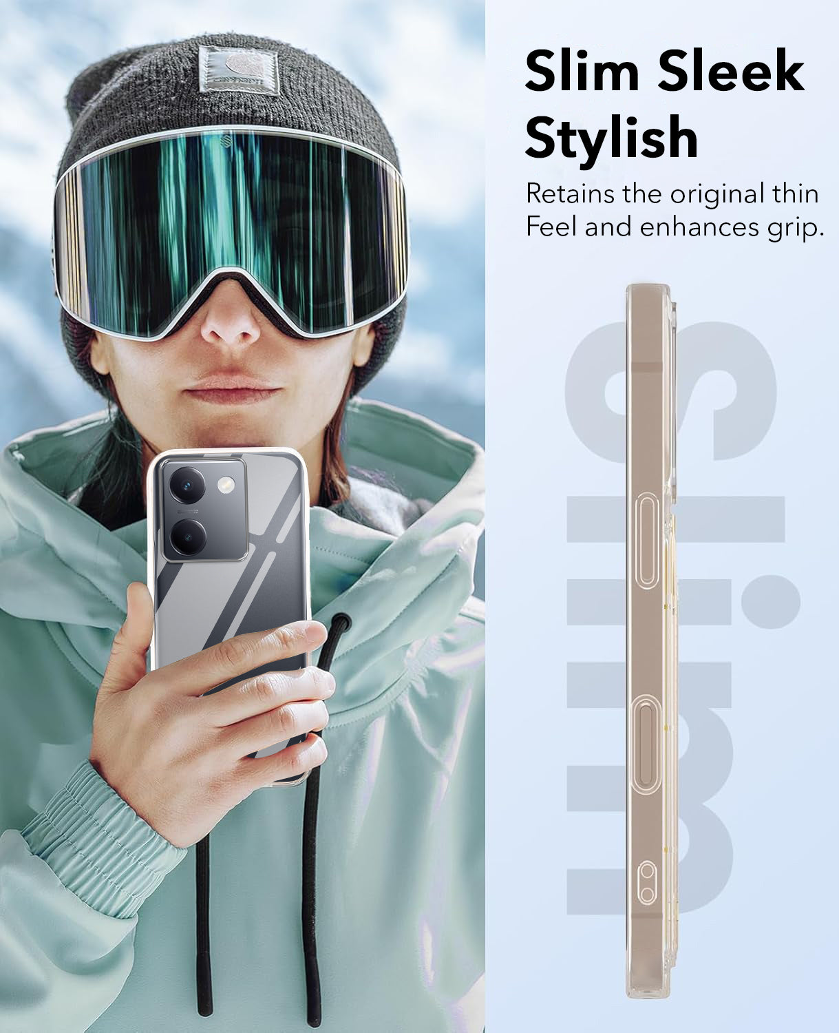 For Vivo Y300 Plus Back Cover Case (Hard Anti Yellow Clear Case | Drop & Camera Protection | Shockproof Polycarbonate)