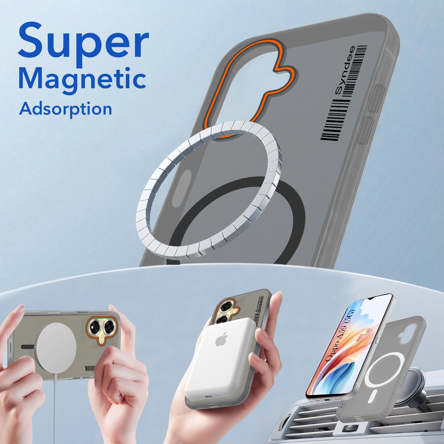 For Oppo A59 5G Back Cover Case (Soft Touch | Camera Bump Protection | MagSafe Compatible | Matte Finish)