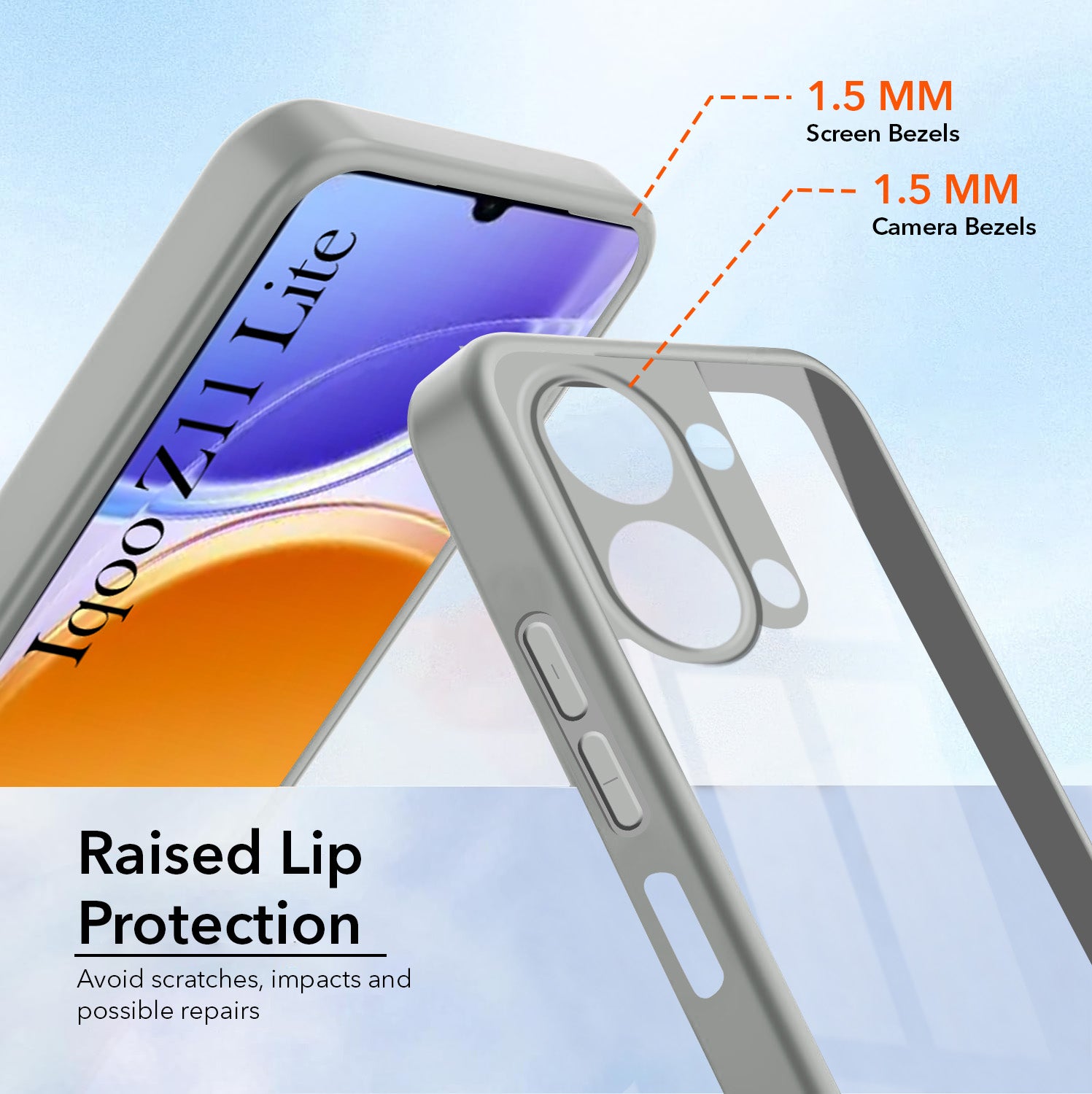 For Vivo iQOO Z11 Lite Back Cover Case Ultra-Hybrid (Lifetime Anti Yellow | Anti Scratch | Crystal Clear Shockproof)