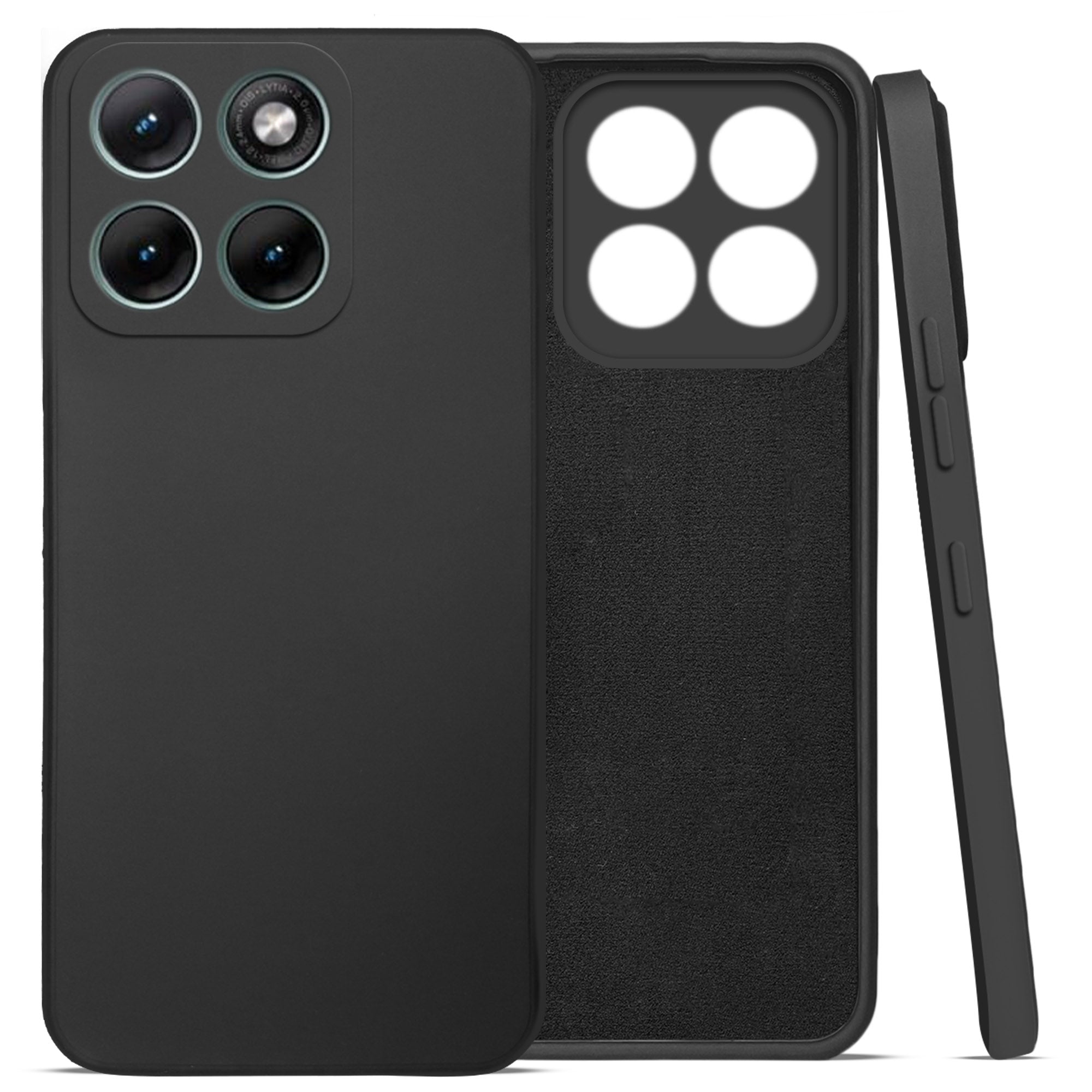 For Motorola Moto Edge 70 Fusion Back Cover Case (Matte Finish Silicone with Inside Fiber cloth)
