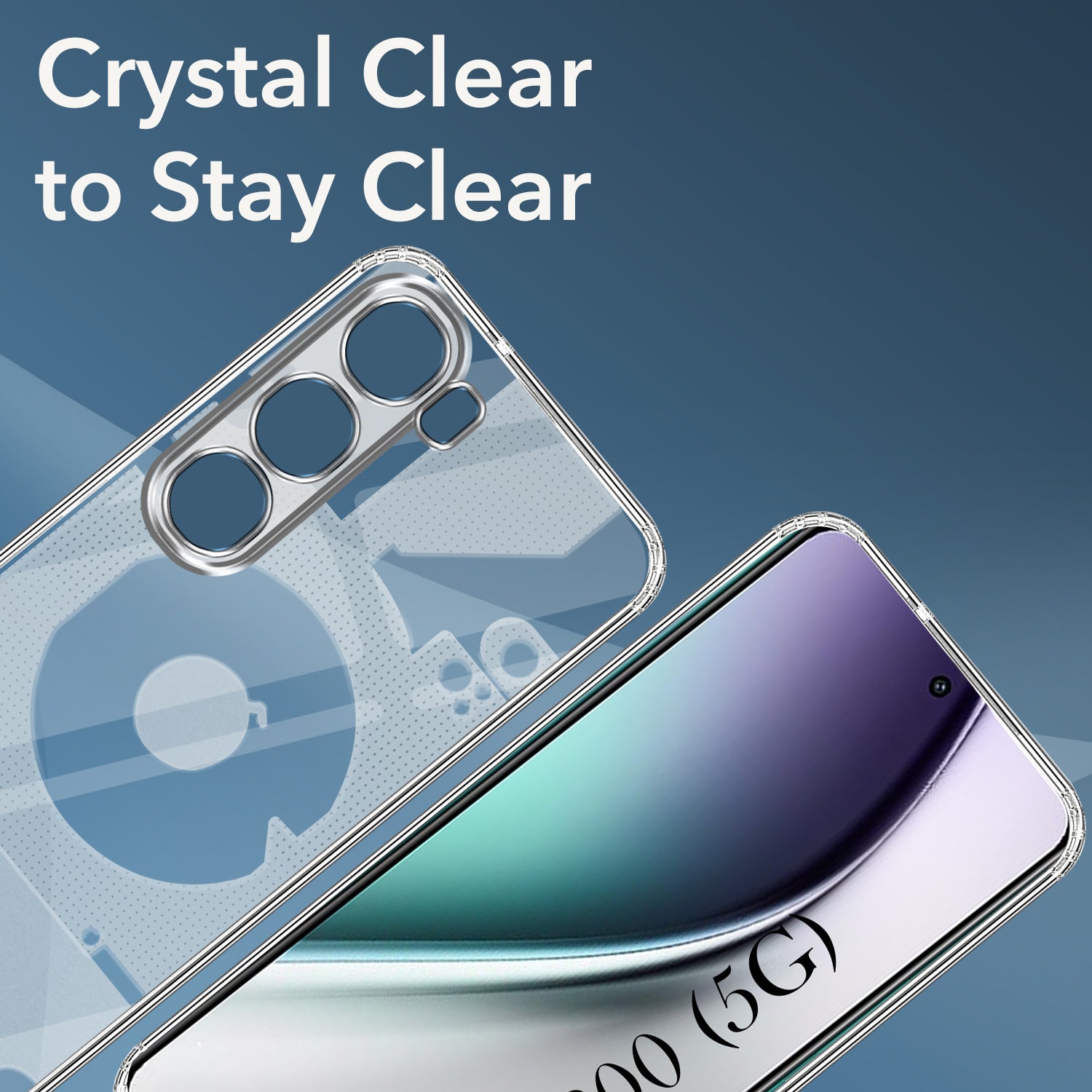 For Vivo Y300 Back Cover (Silicone Matte Shockproof Case with Camera Protection | Soft and Flexible | Transparent)
