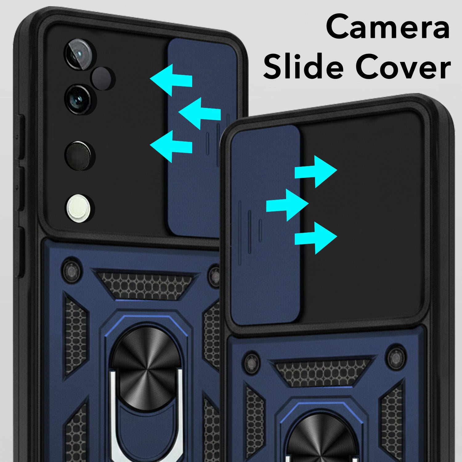 For Vivo T3 Ultra Back Cover Case (Hybrid Dual Armor Polycarbonate)
